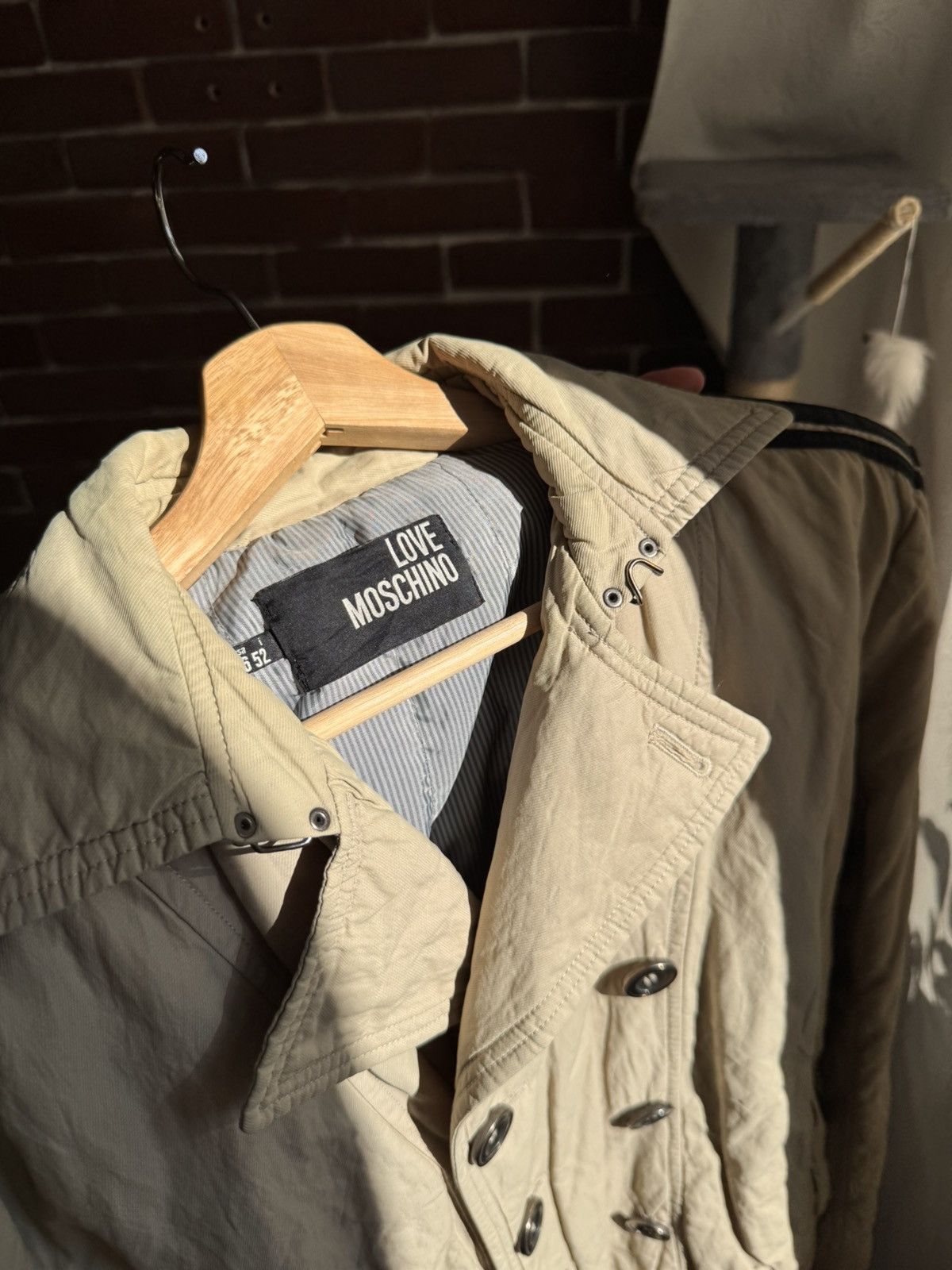 Moschino Vintage Love Moschino Hype Jacket Art Designer Rare Beige 52 Size US L / EU 52-54 / 3 - 17 Thumbnail