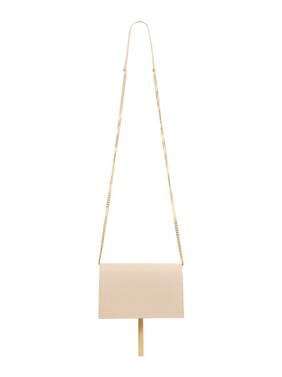 Saint Laurent Paris o1s1wg111024 Size: OS / Kate Chain Leather Wallet in Beige Size ONE SIZE - 2 Thumbnail