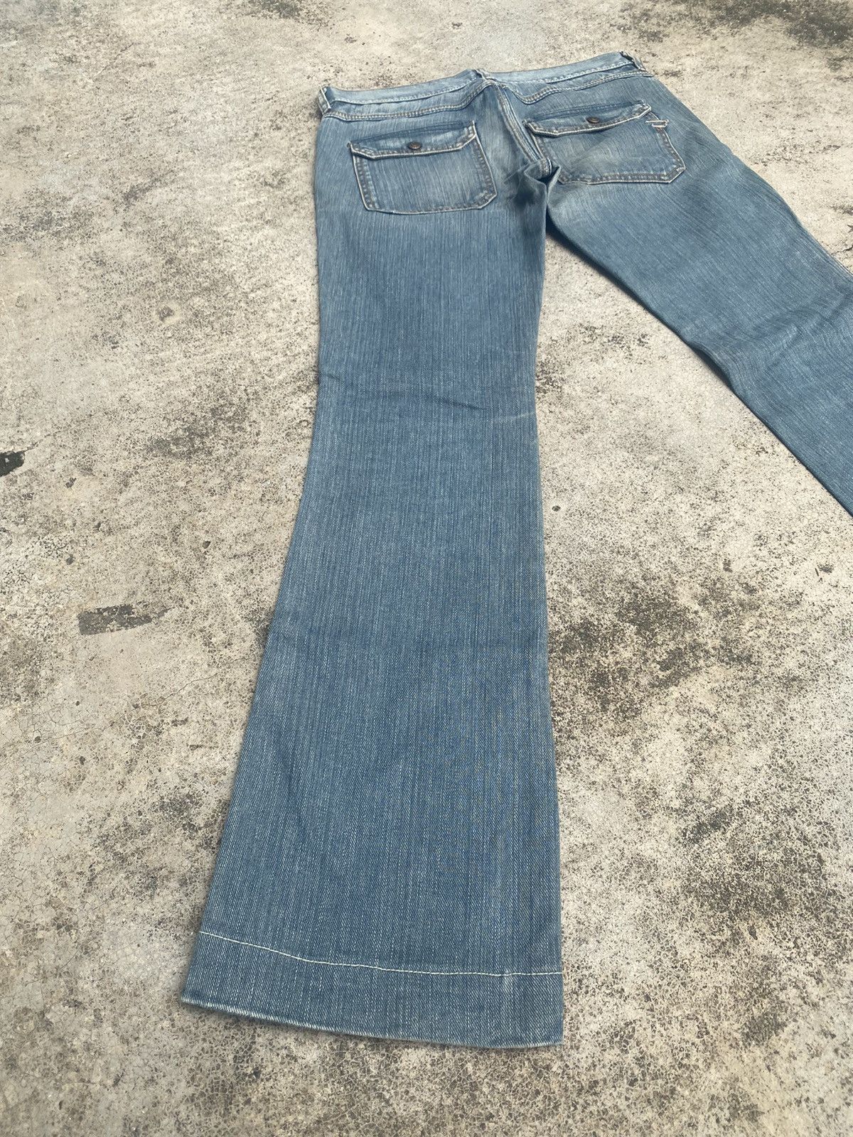 Designer × Diesel × If Six Was Nine Flare Jeans Diesel Faded Low Rise Bootcut Size US 30 / EU 46 - 13 Thumbnail