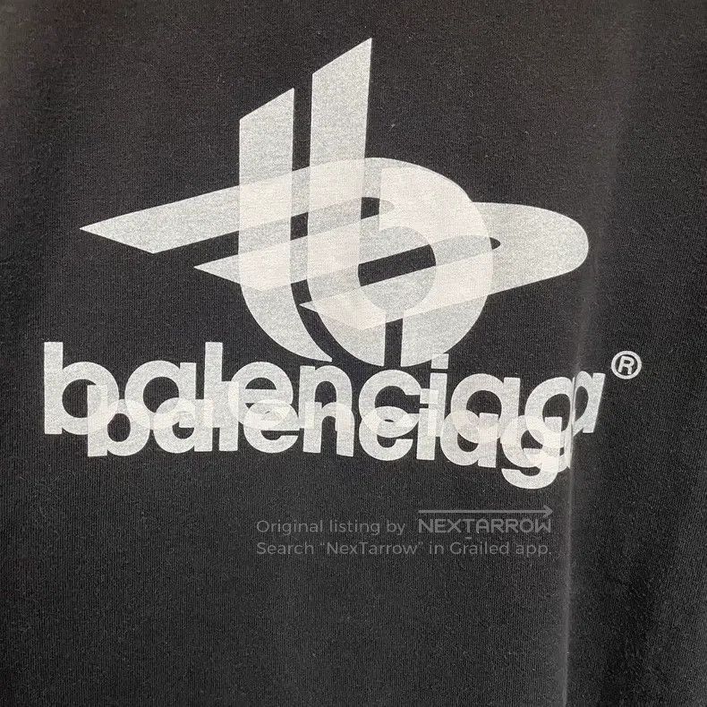 Balenciaga Balenciaga Letter print round neck short-sleeve T-shirt Size US M / EU 48-50 / 2 - 2 Thumbnail
