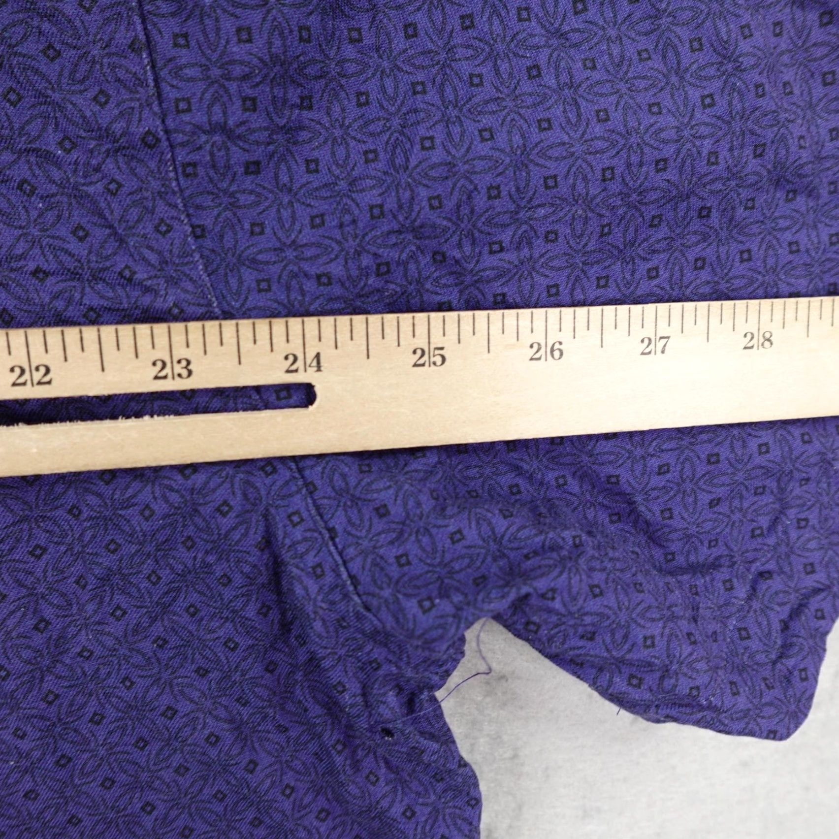 Nat Nast Nat Nast Button-Up Shirt Mens XL Purple Silk Cotton Geometric Beach Outdoor Size US XL / EU 56 / 4 - 7 Thumbnail