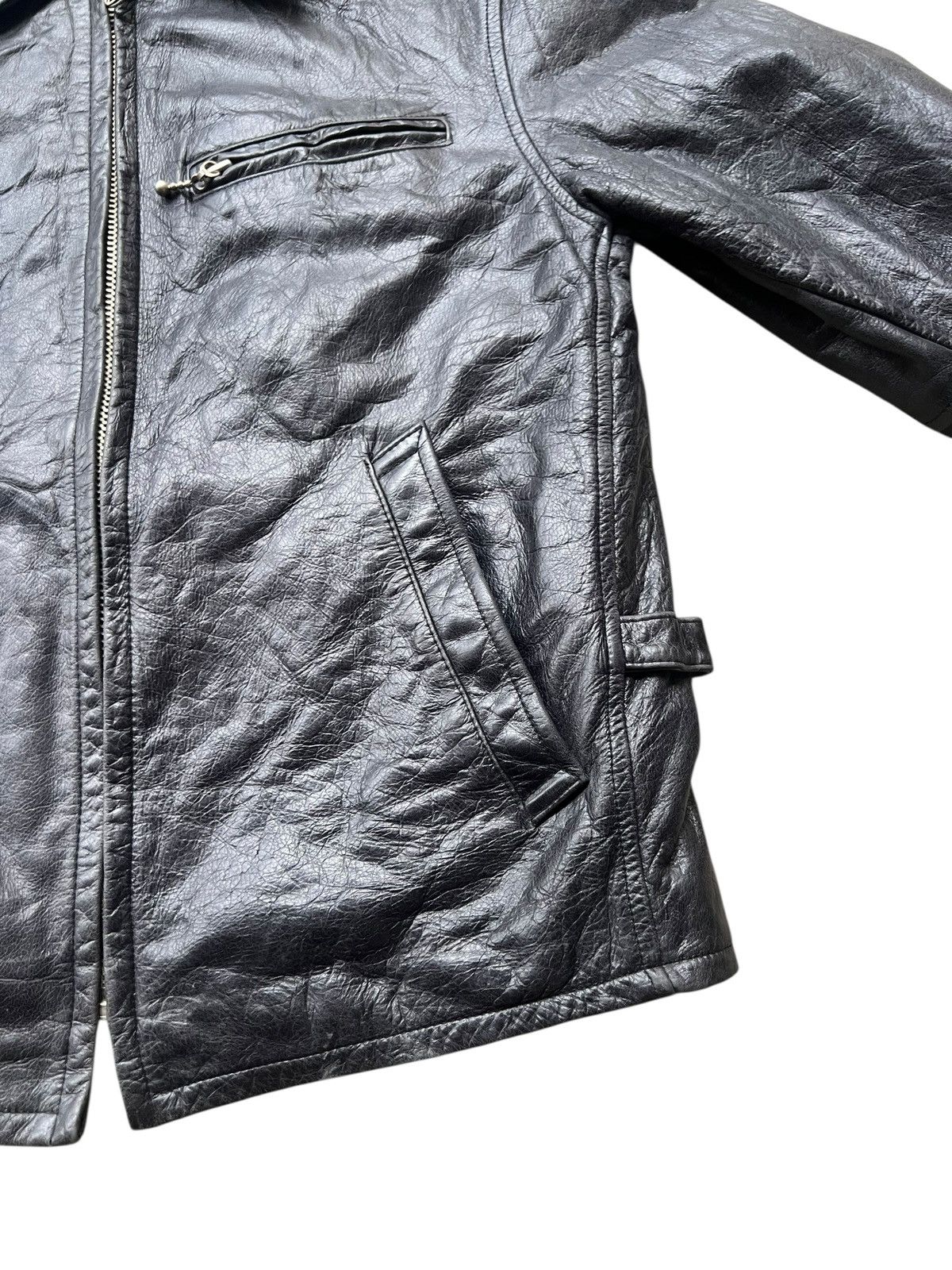 Avirex Vintage 2000s Y2K Avirex Cowhide Leather Sports Jacket Size US S / EU 44-46 / 1 - 8 Thumbnail