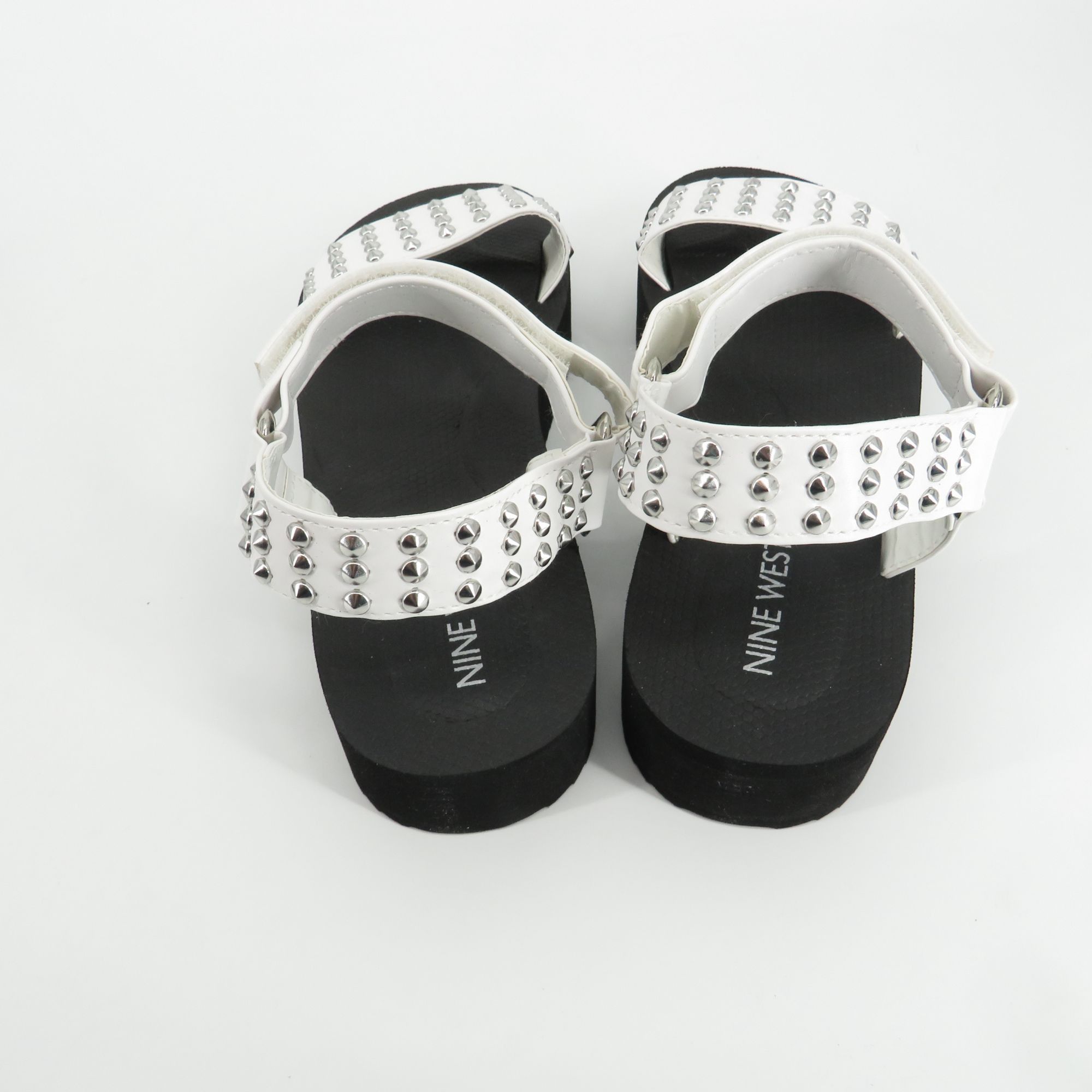 Nine West Nine West Women's Studded White Platform Sandals Adjustable Size US 9 / IT 39 - 4 Thumbnail