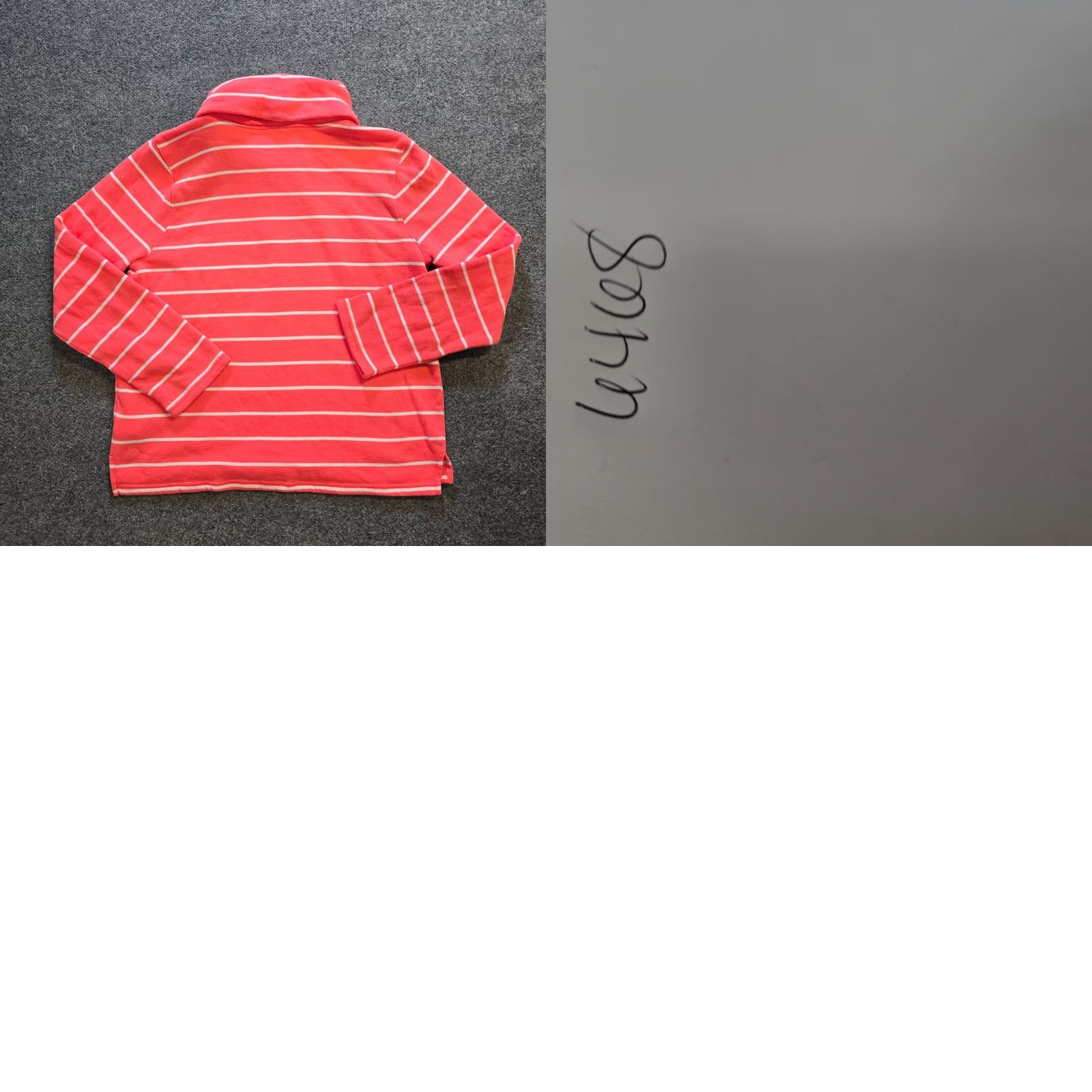 J.Crew J.CREW Sweater Womens Size L Orange Striped Turtleneck Long Sleeve Casual Pullover Knit Cotton Size L / US 10 / IT 46 - 8 Thumbnail