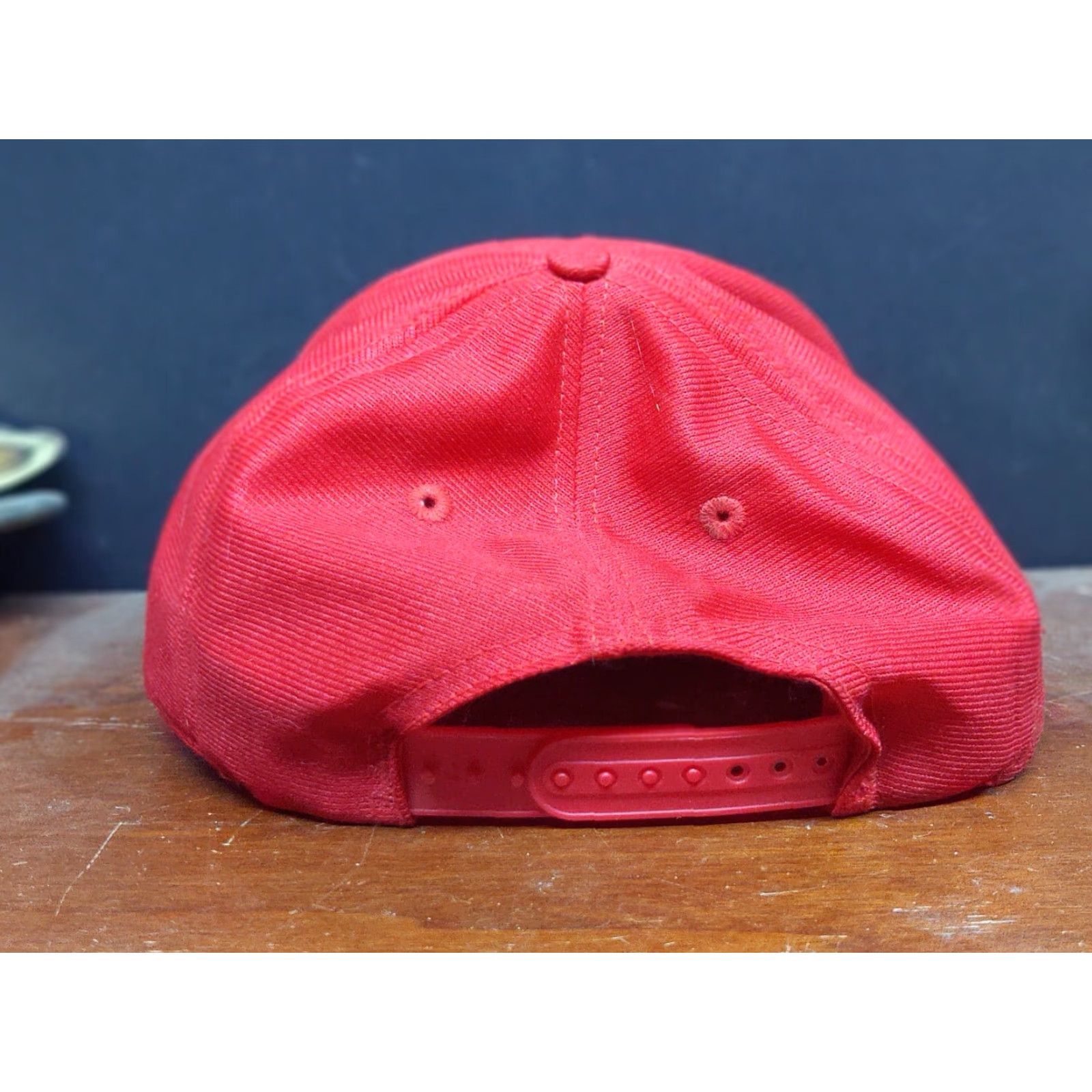 Vintage VINTAGE Eagle Crest USMC Marines Red Snap Back Hat Eagle Crest Size ONE SIZE - 4 Thumbnail