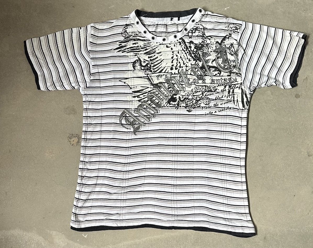 Japanese Brand POEMS AFFLICTION DOUBLE LAYER TEE Size US M / EU 48-50 / 2 - 1 Thumbnail
