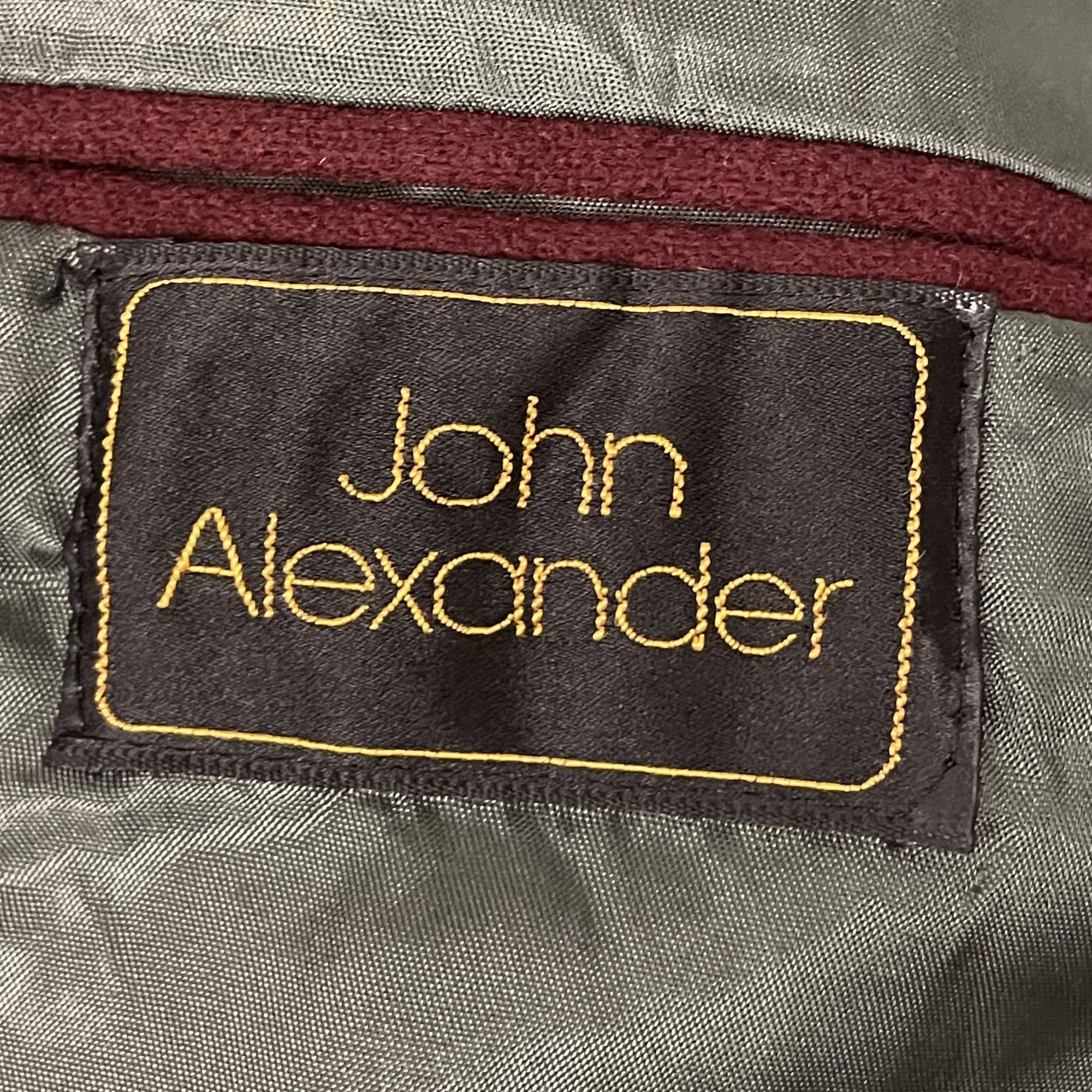 Other Vtg John Alexander MAROON GOLD BTN Sport Coat Size 38R - 5 Thumbnail
