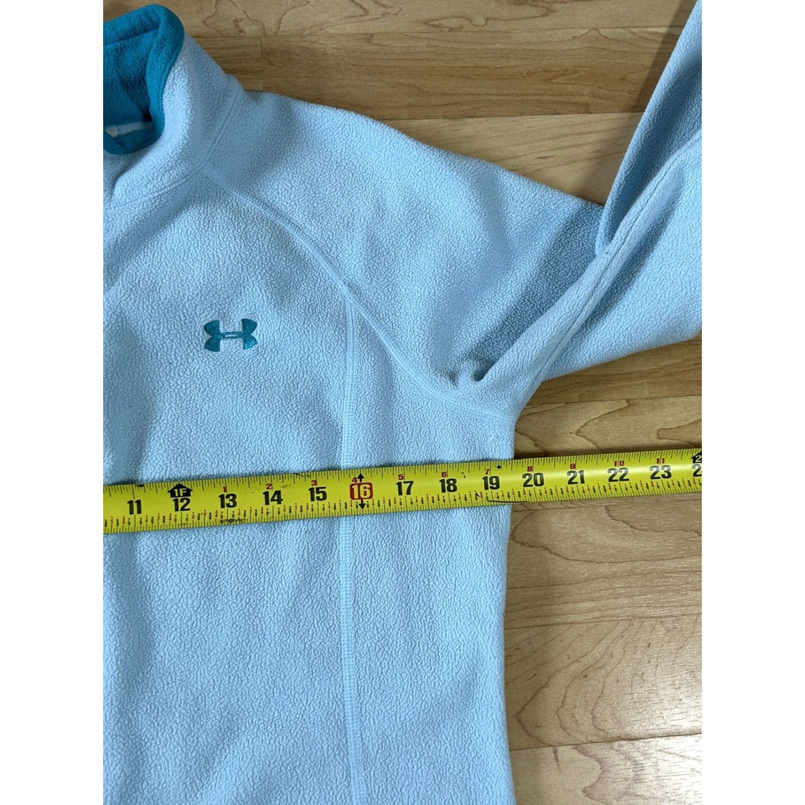 Under Armour Under Armour Sweatshirt Womens Fleece 1/4 Zip Mock Blue Large Size L / US 10 / IT 46 - 3 Thumbnail