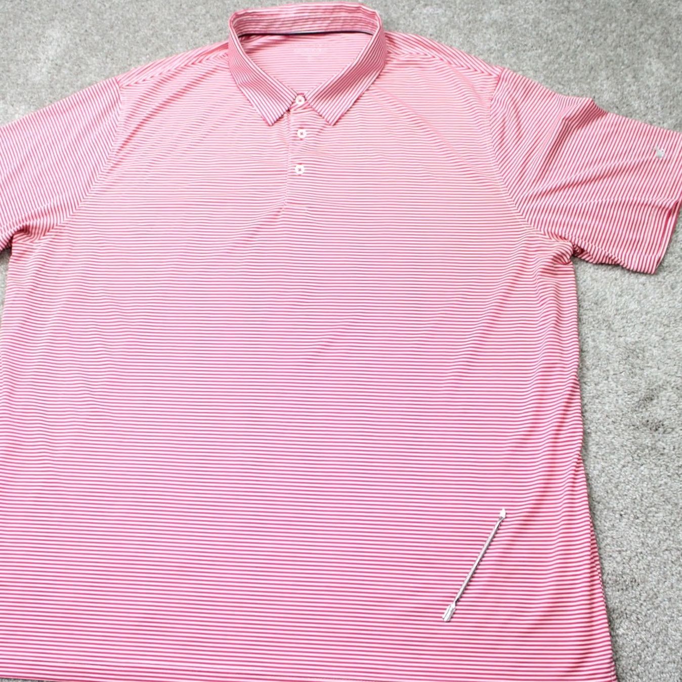 Vintage Michel Rouen Performance Polo Shirt Mens 3XL Red/White Golf Short Sleeve Polo Shirt Mens XXXL Red White Sports Golf Shirts Size US XXL / EU 58 / 5 - 7 Thumbnail