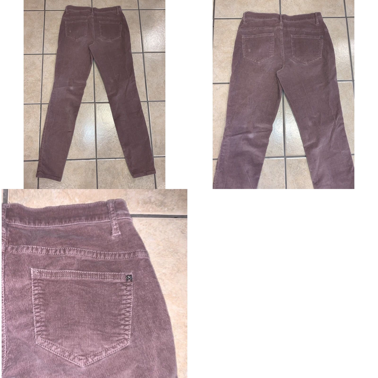 Victoria's Secret Womens Victoria's Secret VS Siren Dusty Pink Mid Rise Corduroy Skinny Pant 4 Regular Slim fitting Men's Women Girls Size 27" / US 4 / IT 40 - 8 Thumbnail