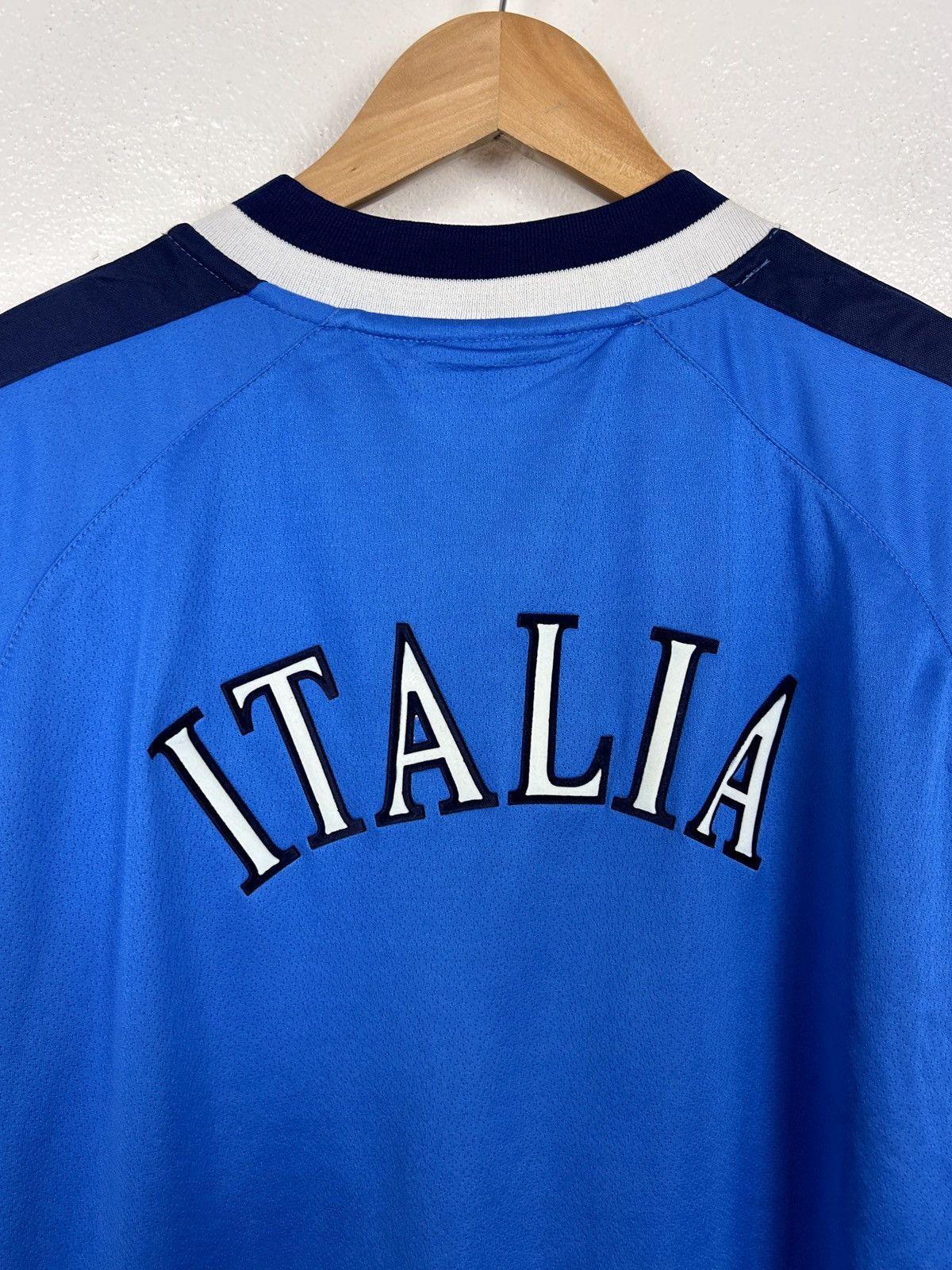 Puma Early 00s Vintage Puma Italy Soccer Training Jersey Blue Size US XL / EU 56 / 4 - 7 Thumbnail