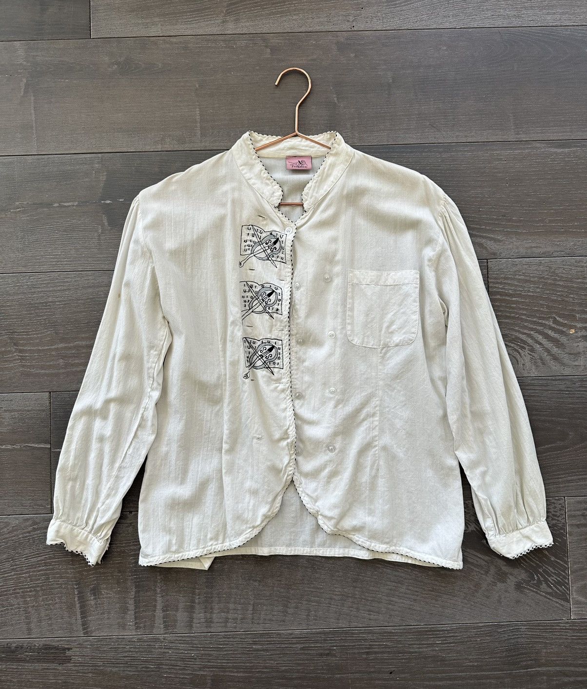 Vintage Vintage White Violin Shirt Size US XS / EU 42 / 0 - 1 Thumbnail