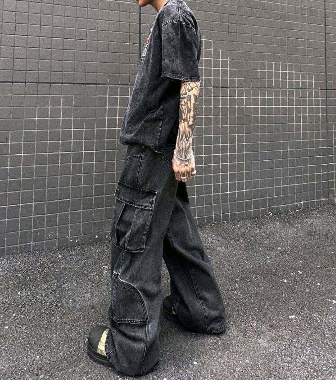 Japanese Brand × Jean × Vintage Baggy Loose Vintage Y2K Jeans Size US 31 - 3 Thumbnail