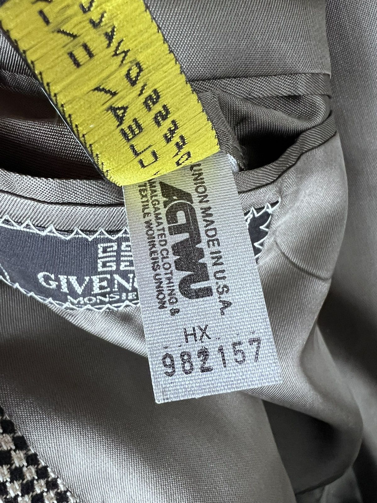 Givenchy Vintage Givenchy Monsieur Suit Jacket Mens 46 R houndstooth Size 46R - 5 Thumbnail