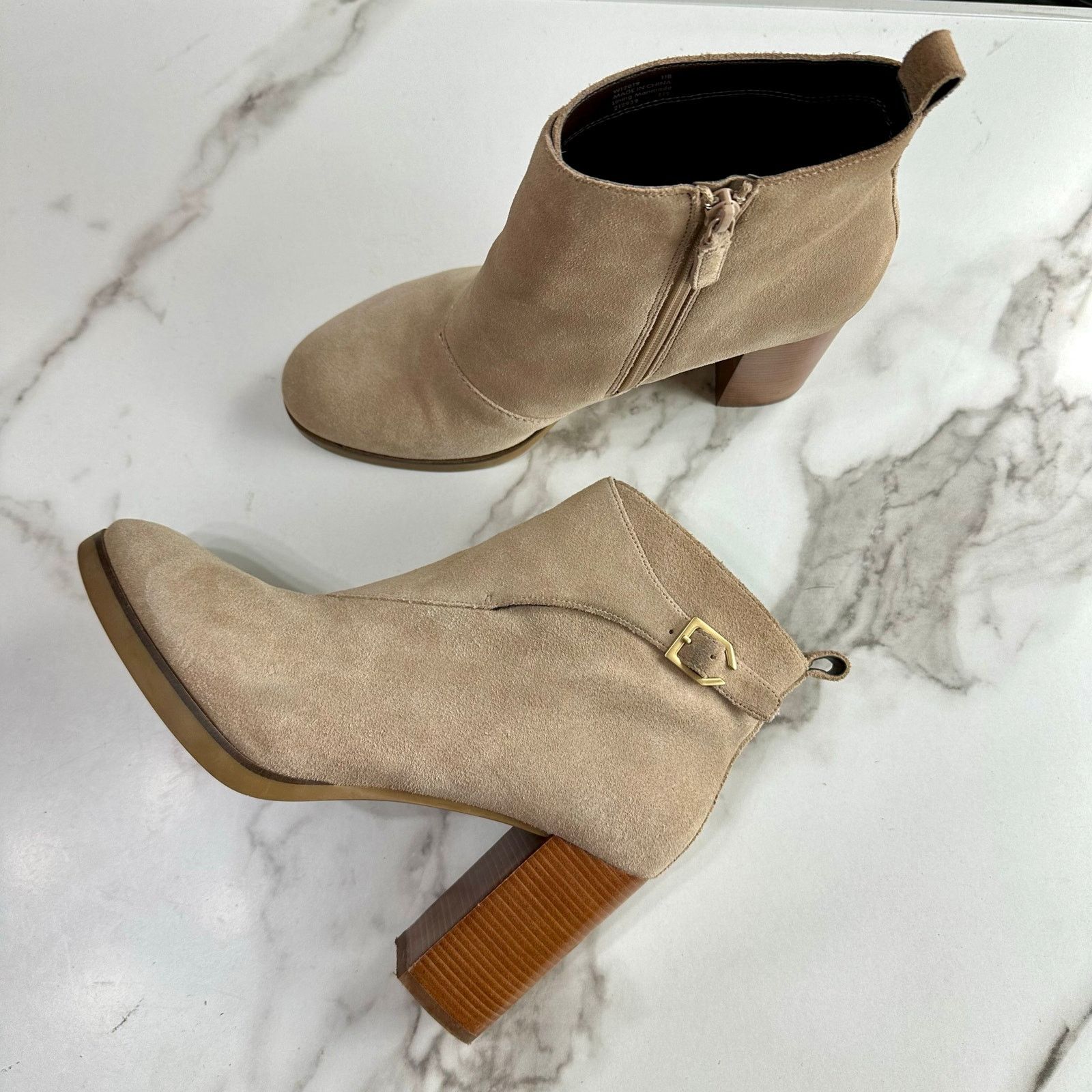 Cole Haan Cole Haan Harrington Grand Riding Taupe Suede Bootie Size 11 Size US 11 / IT 41 - 10 Thumbnail