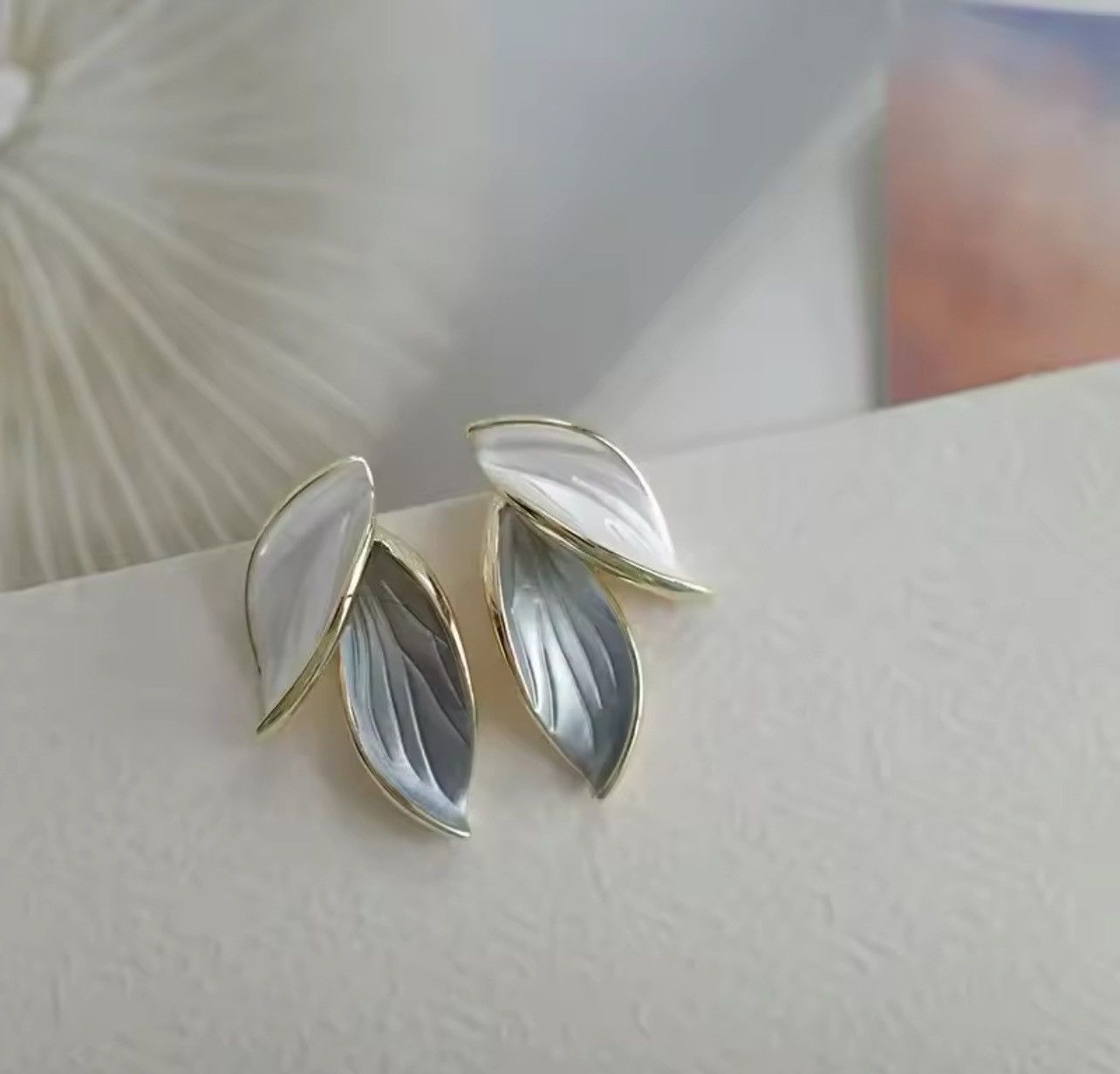 Japanese Brand × Jewelry × Vintage Leaf Earrings Design with Korea Styles Size ONE SIZE - 3 Thumbnail