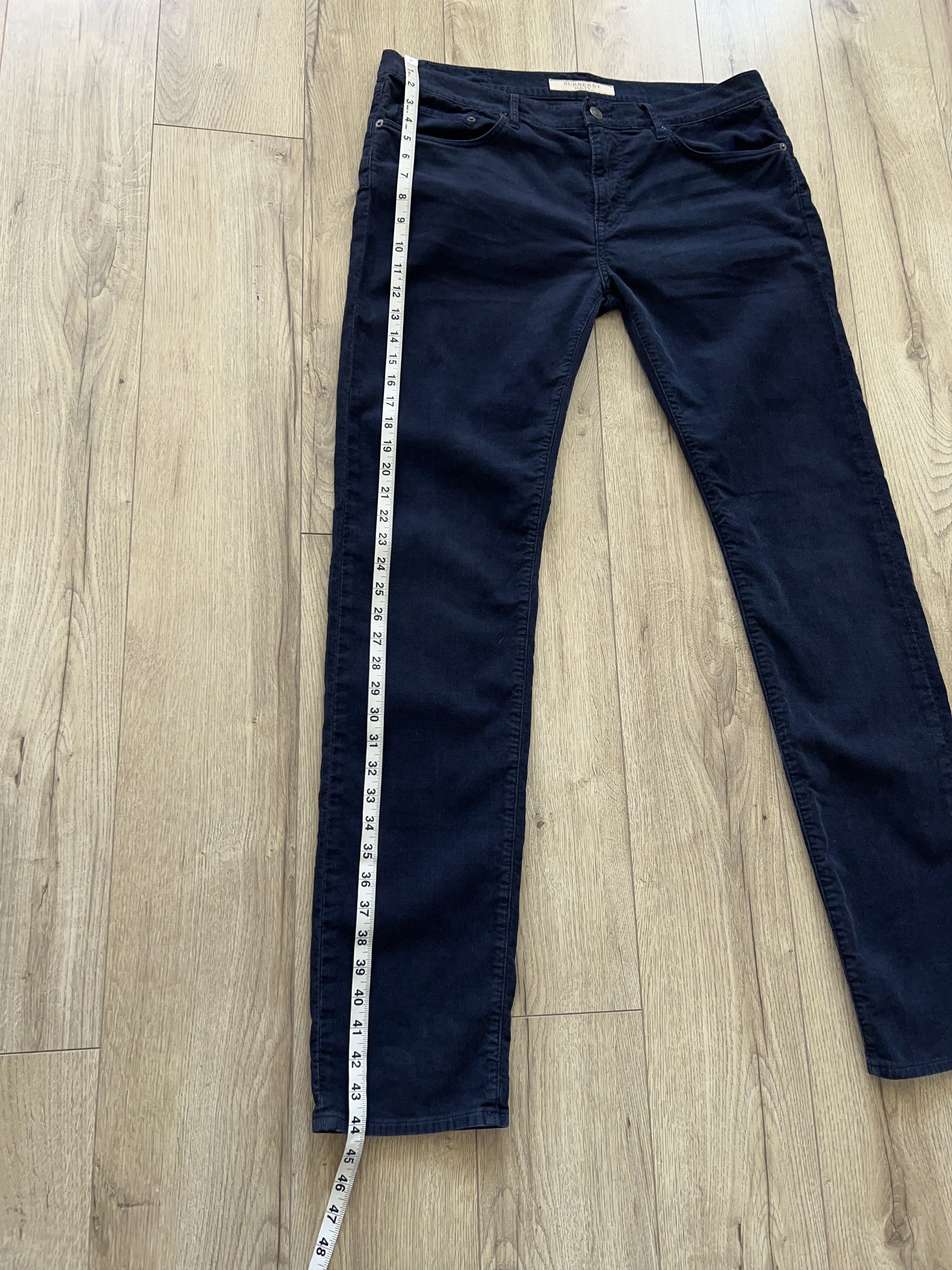 Burberry × Designer Brit Corduroy Chino Pants Trousers Navy Blue Size W35 L34 Size US 35 - 11 Thumbnail
