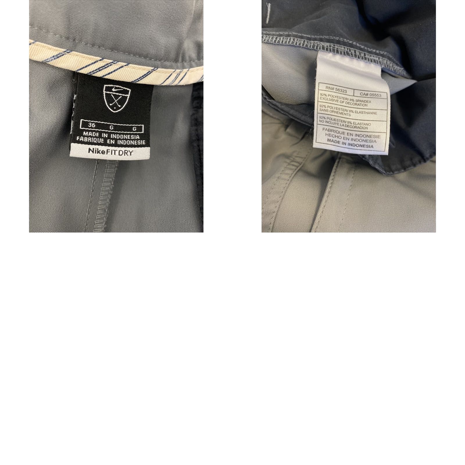 Nike Men’s Nike Golf Dri-Fit Shorts 36 Gray Logo Flat Front Waist Mens Size US 36 / EU 52 - 8 Thumbnail