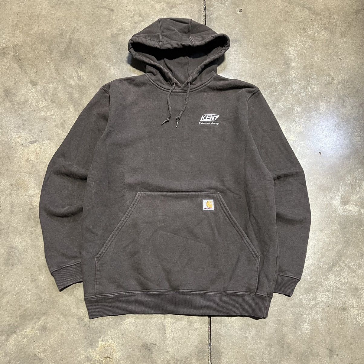 Carhartt Vintage Carhartt Hoodie Sweatshirt Brown Faded Workwear Y2K Size US M / EU 48-50 / 2 - 1 Thumbnail