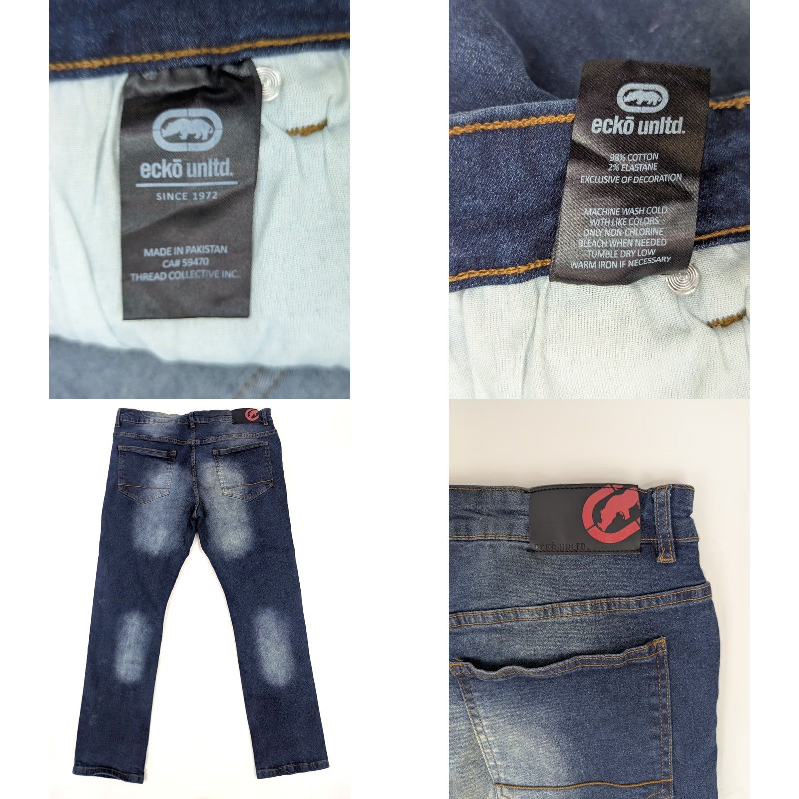 Ecko Unltd. VTG Ecko Unltd Jeans Shirt Distressed Boy? Size US 38 / EU 54 - 9 Thumbnail
