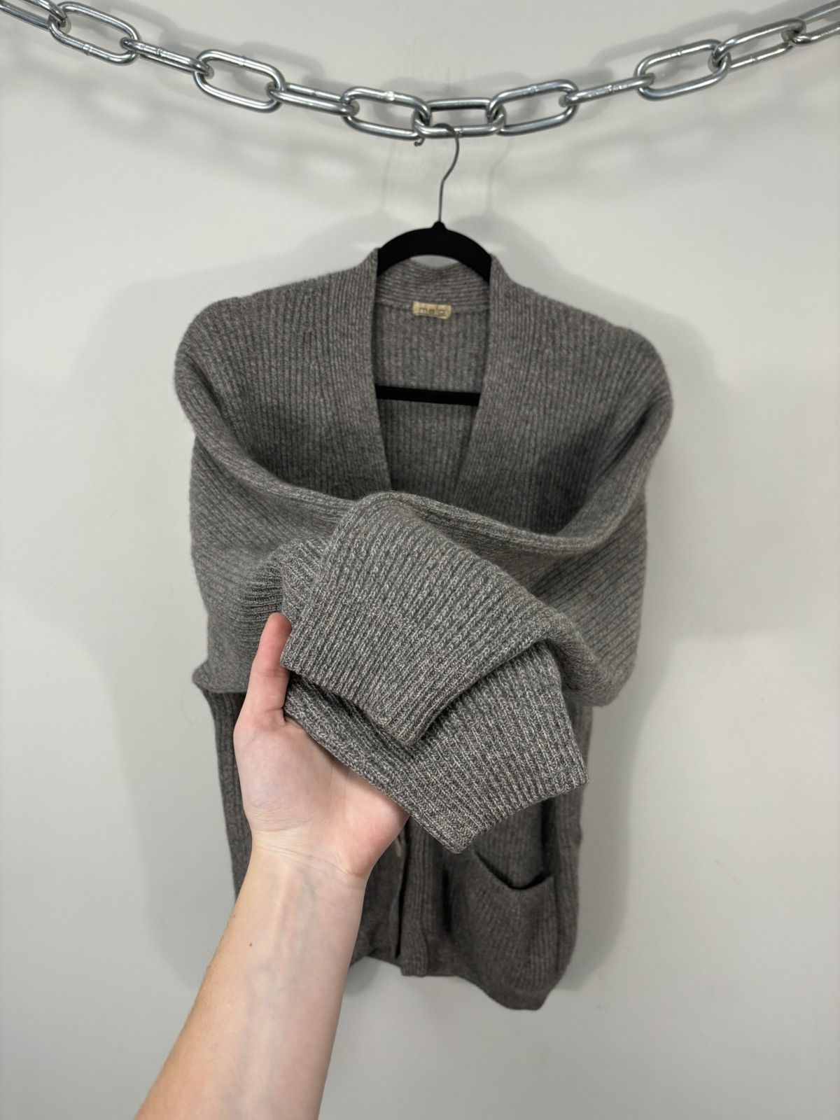 Malo MALO Women's Luxury Pocket Knit Cashmere Cardigan Sweater Size L / US 10 / IT 46 - 8 Thumbnail