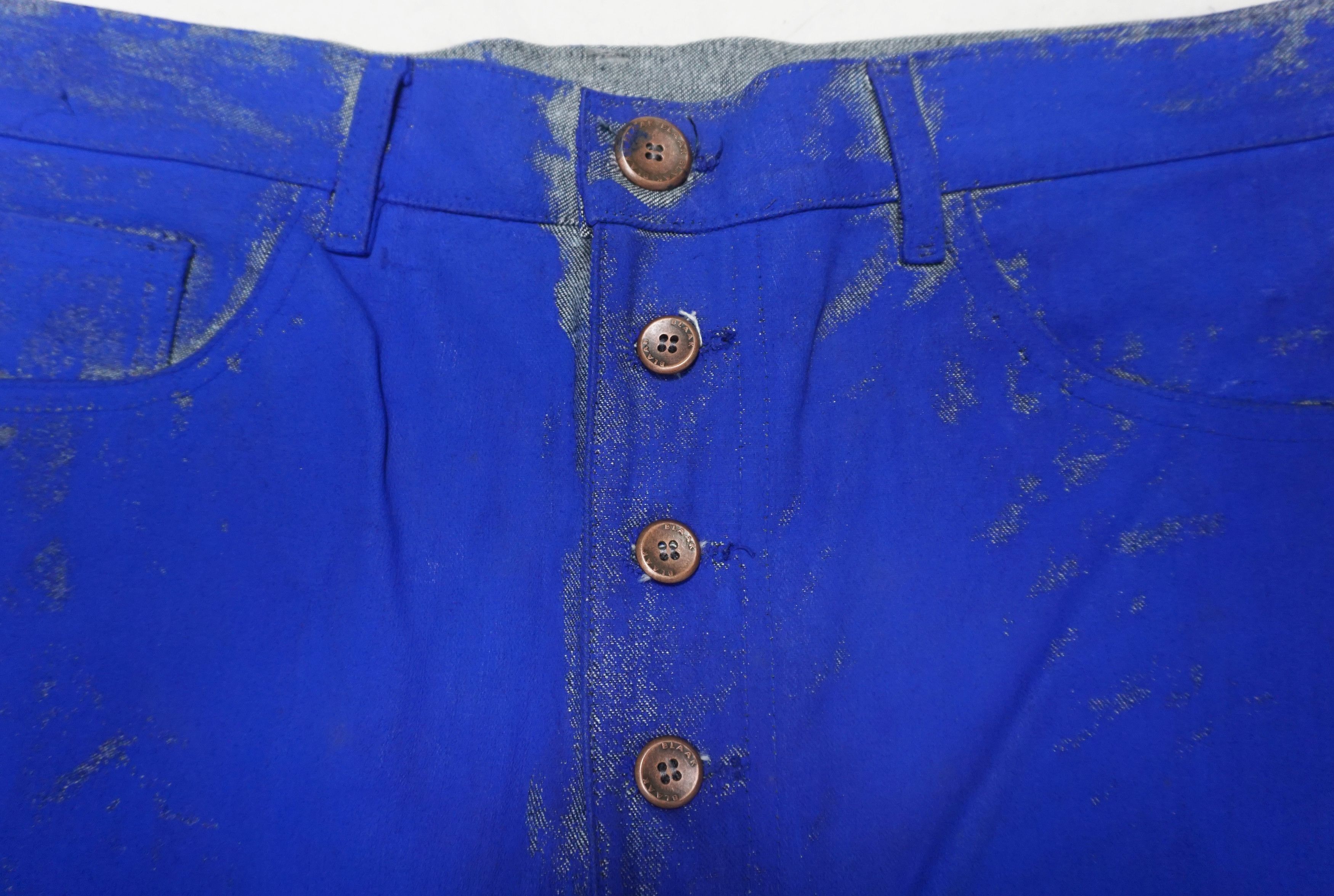 Designer × Vintage Blaak Blue Denim Pants Size 36" / US 14 / IT 50 - 4 Thumbnail