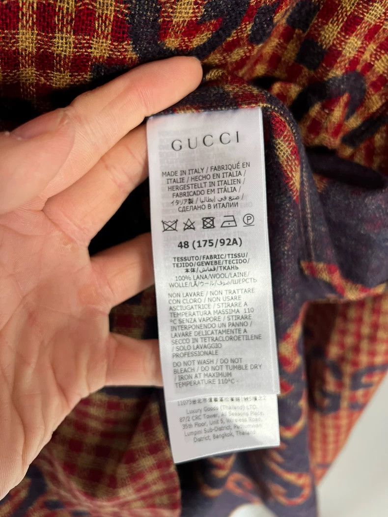 Gucci Gucci Red wool shirt jacket Size US M / EU 48-50 / 2 - 4 Thumbnail