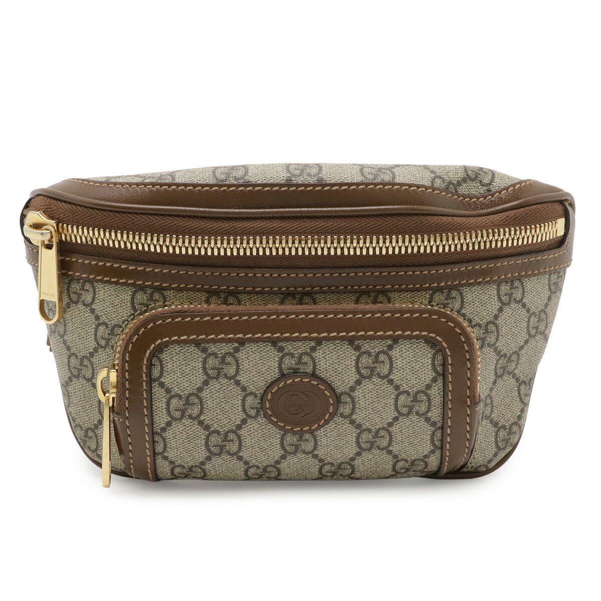 Gucci Gucci Gucci Interlocking G GG Supreme Waist Bag Leather Belt Bag 682933 DUTY FREE for USA Size ONE SIZE - 1 Thumbnail