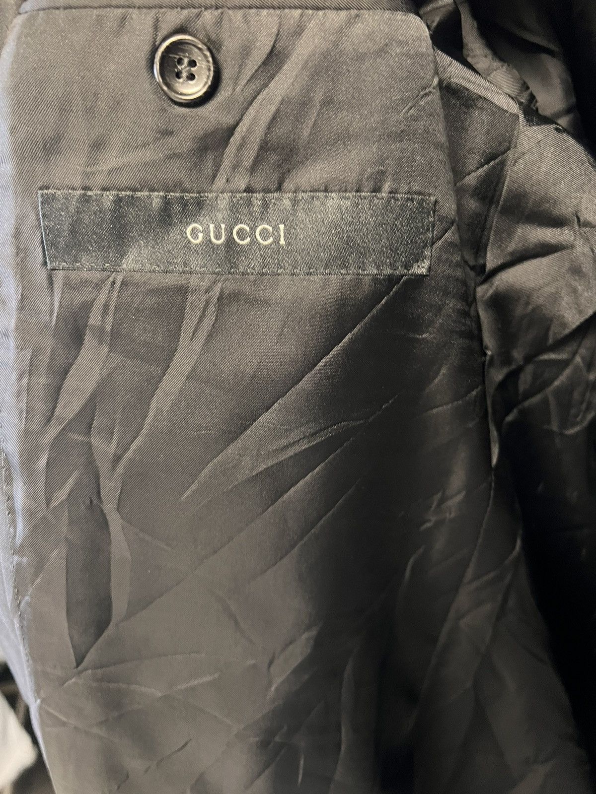 Gucci × Tom Ford × Vintage Gucci vintage Tom Ford blazer wool fully black size 54 Size 54R - 8 Thumbnail