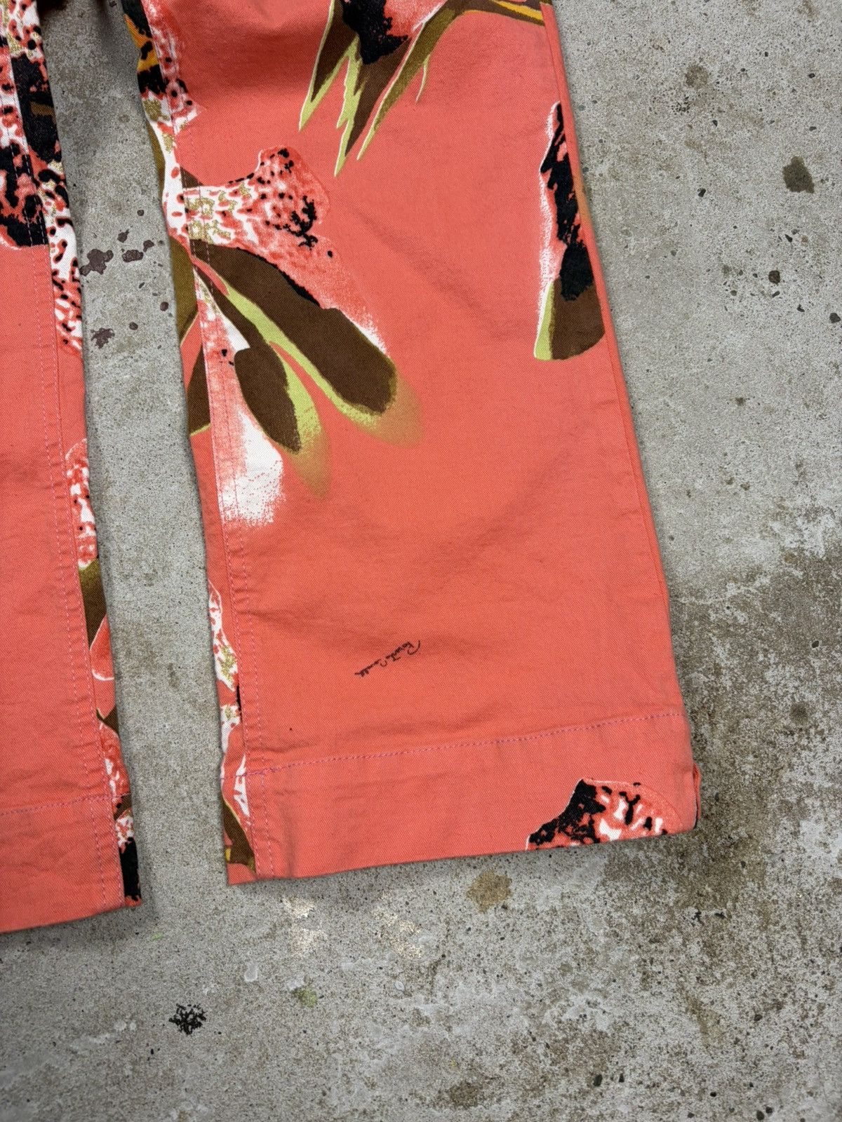 Roberto Cavalli Vintage 2000s Roberto Cavalli Floral Print Cropped Pants Size 31" - 3 Thumbnail