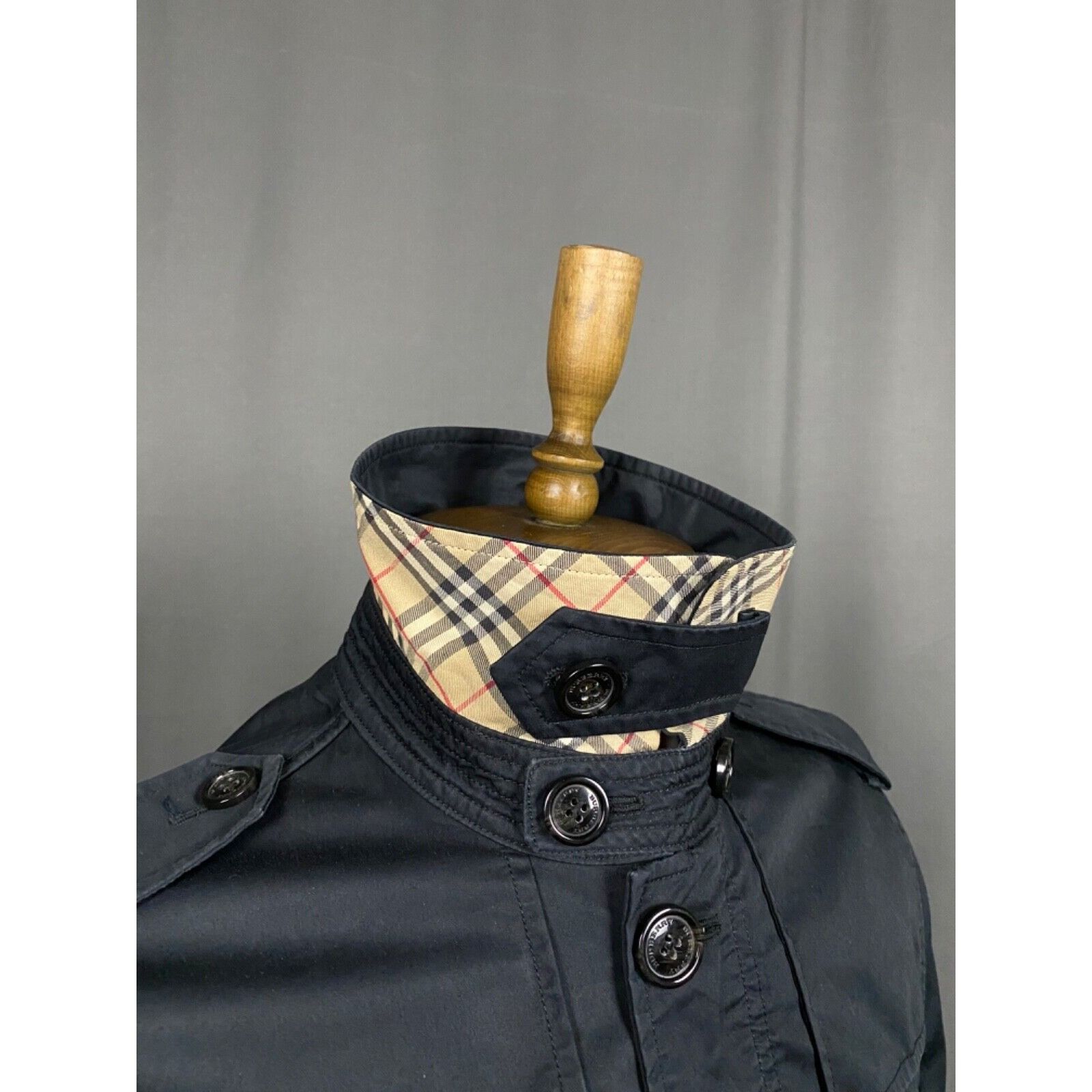 Burberry Burberry Nova Check Dark Blue Multipocket Utility Field Jack Size US XL / EU 56 / 4 - 9 Thumbnail