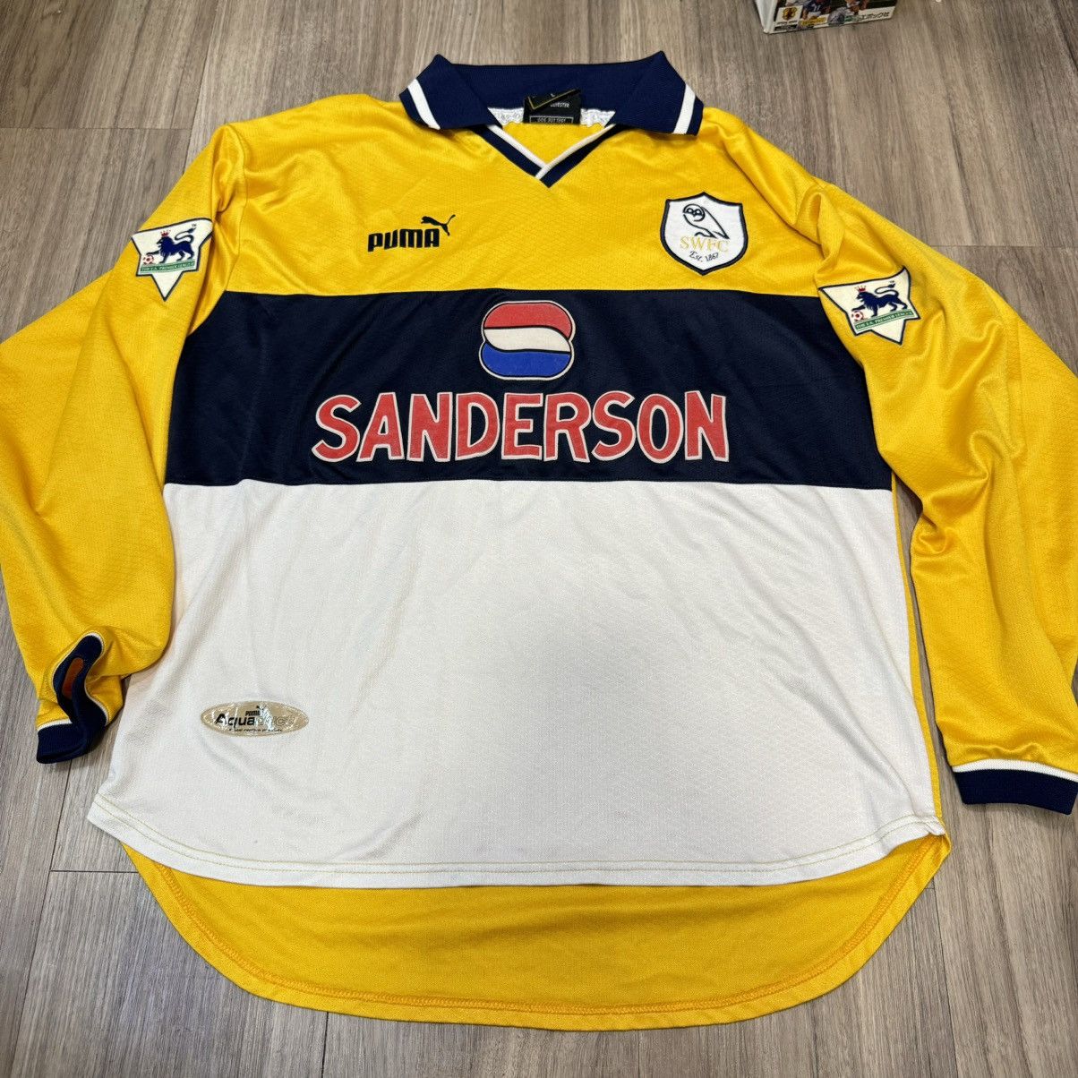 Puma Sheffield Wednesday 90/00 L/S away shirt #20 Hinchcliffe Size US L / EU 52-54 / 3 - 1 Thumbnail
