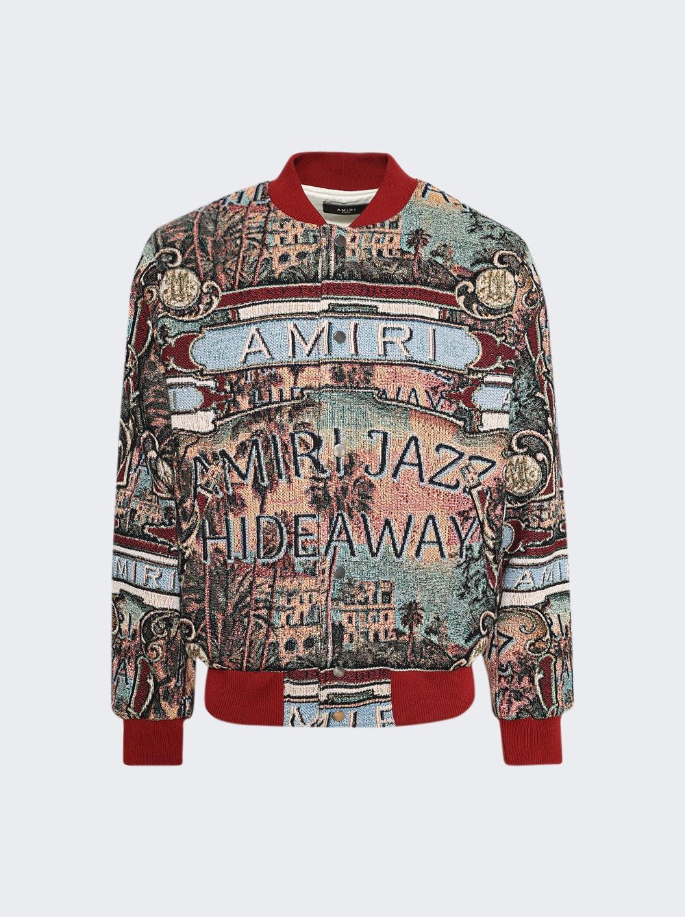 Amiri o1mle0326 Jazz Hideaway Bomber Jacket in Multicolor Size US XXL / EU 58 / 5 - 1 Thumbnail