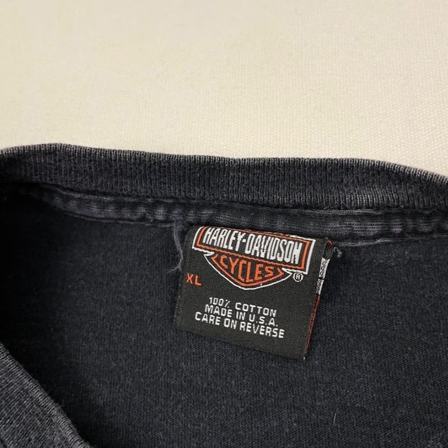 Harley Davidson VTG Harley-Davidson Shirt Mens XL Washed Double-Sided USA Y2K 2005 T-Shirt Size US XL / EU 56 / 4 - 5 Thumbnail