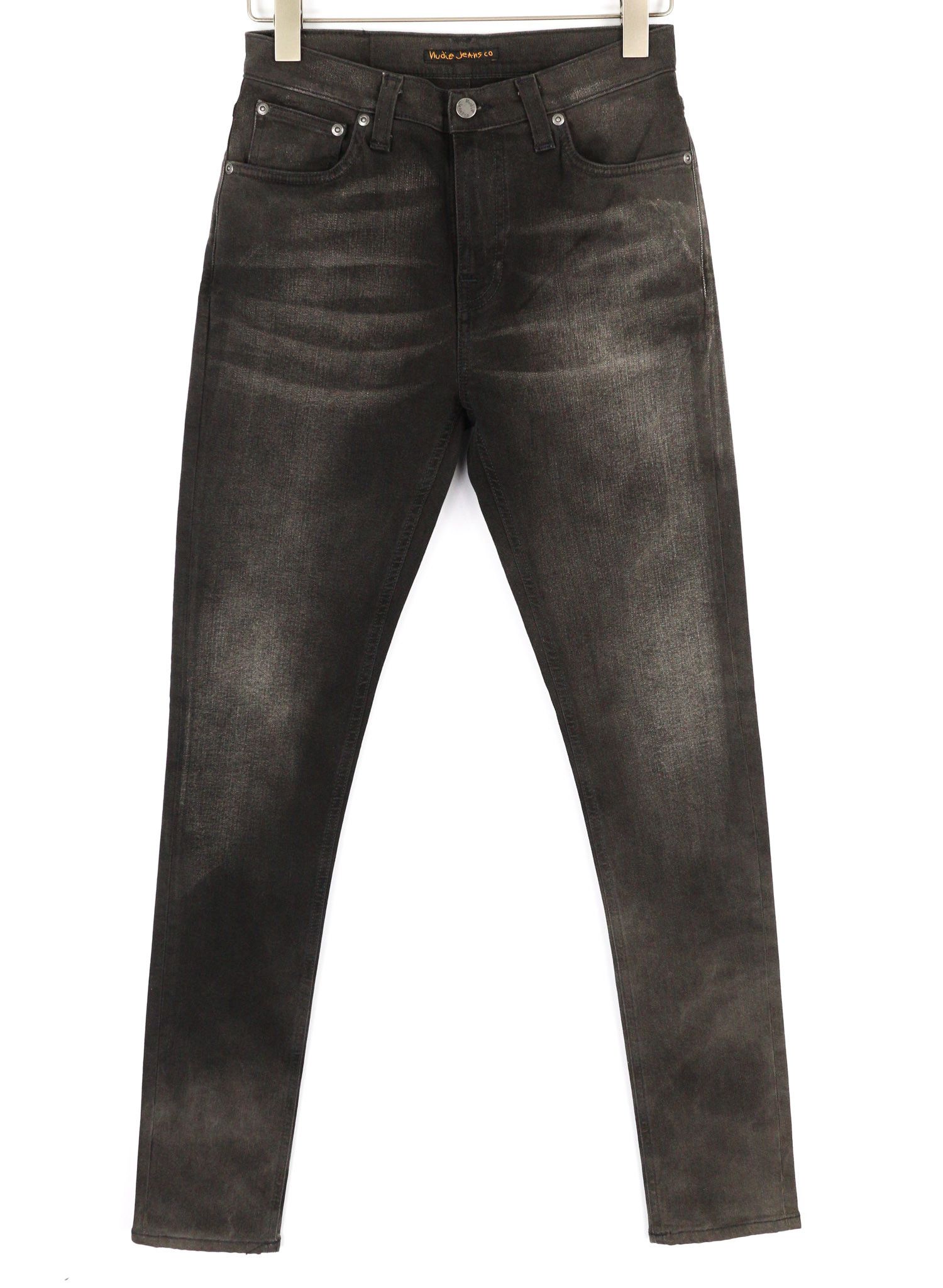 Nudie Jeans PIPE LED W29/L32 Grey Marble Organic Skinny Zip Dark 81917 Size US 29 - 1 Thumbnail