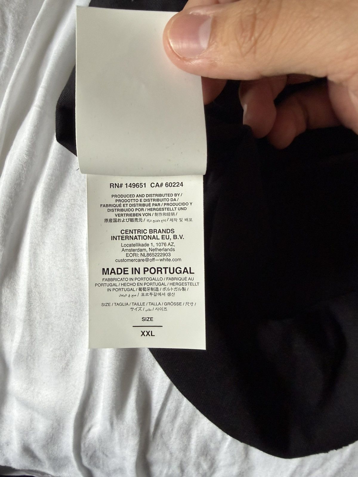 Off-White Off-White c/o Virgil Abloh Black Slim Fit T-Shirt Size US XXL / EU 58 / 5 - 7 Thumbnail