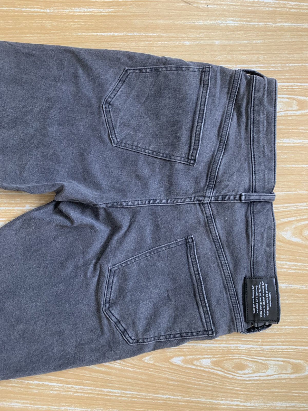 GU Distressed Gu X Undercover Faded Black Stretching Jeans Pant Size US 30 / EU 46 - 12 Thumbnail