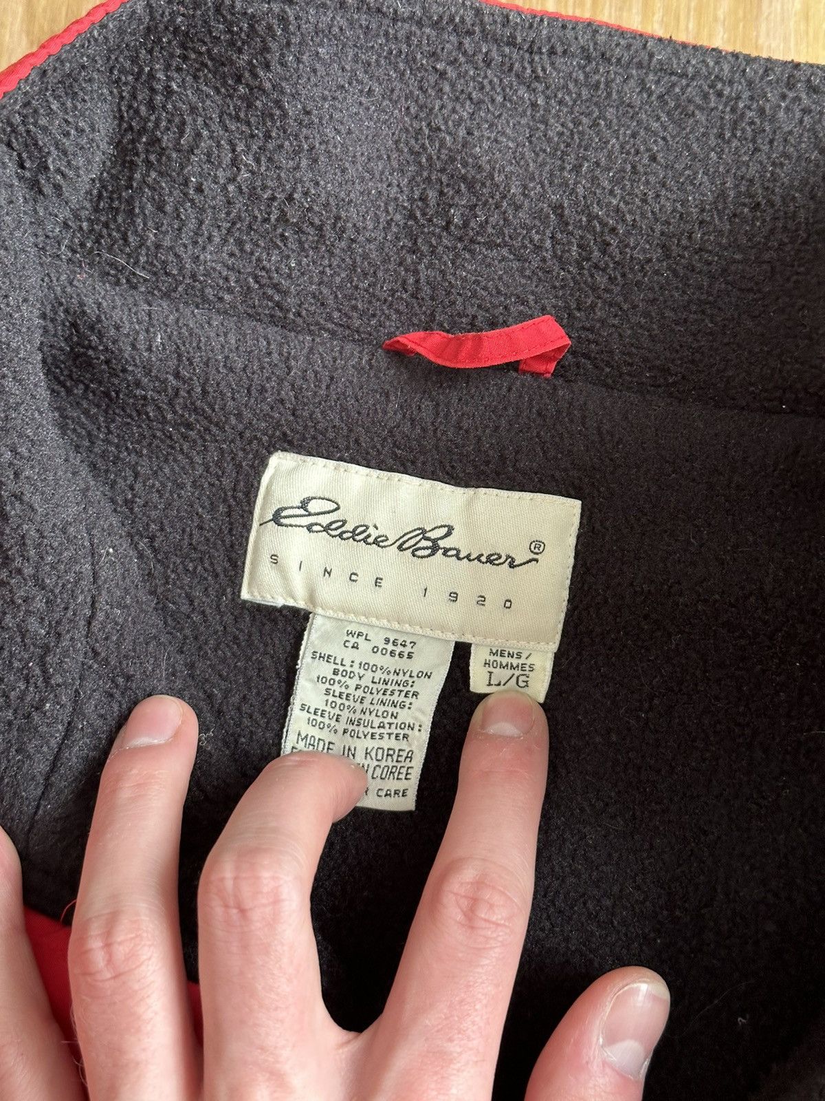 Eddie Bauer × Vintage Vintage Eddie Bauer Sherpa Lining Dirty Bomber Jacket Size US L / EU 52-54 / 3 - 4 Thumbnail
