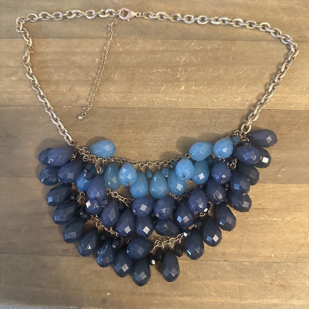 Other Faceted lucite dangle bead bib necklace Size ONE SIZE - 2 Thumbnail