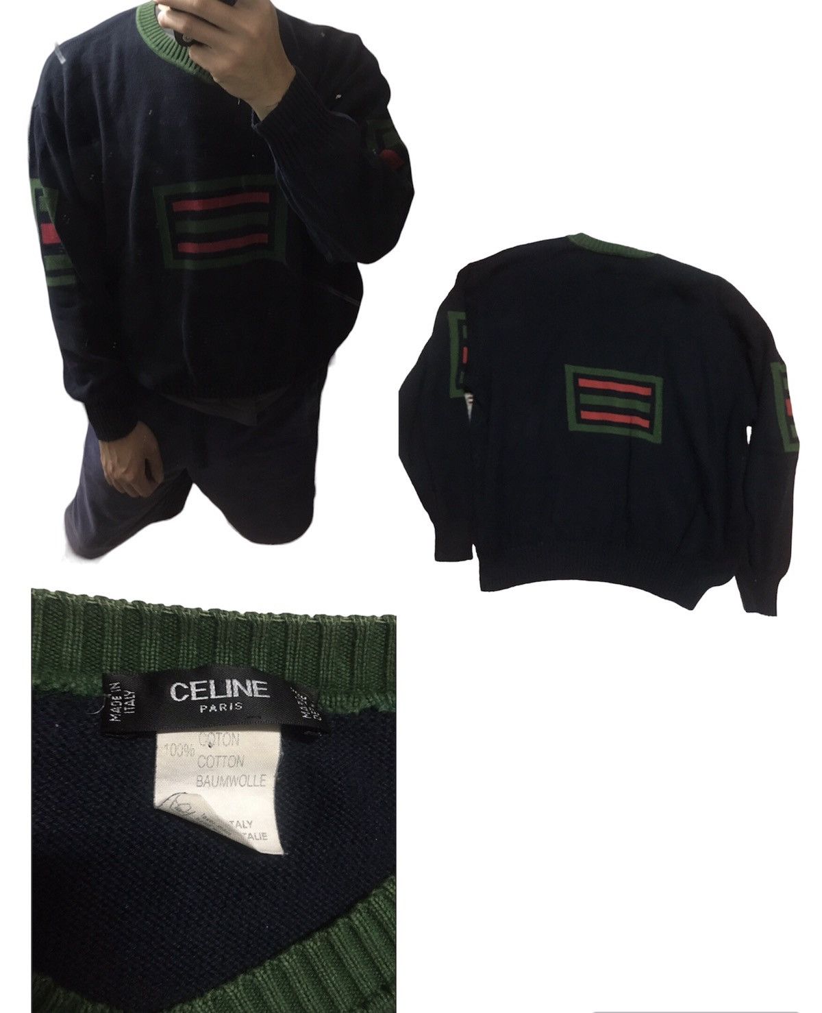 Philo sweater 90s double sided large