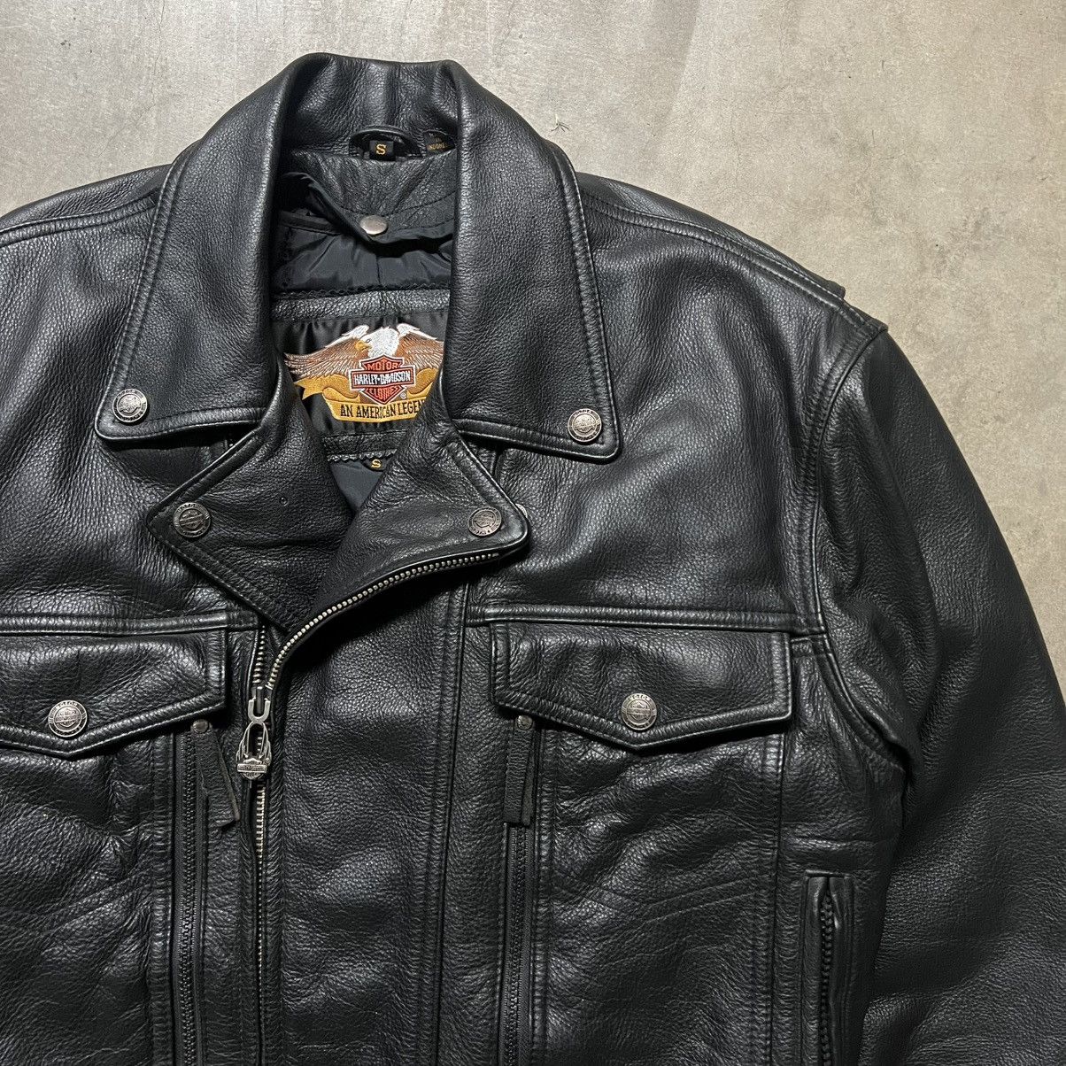 Harley Davidson × Vintage Harley Davidson “Conceal Carry” Motorcycle Leather Jacket Size US S / EU 44-46 / 1 - 1 Thumbnail