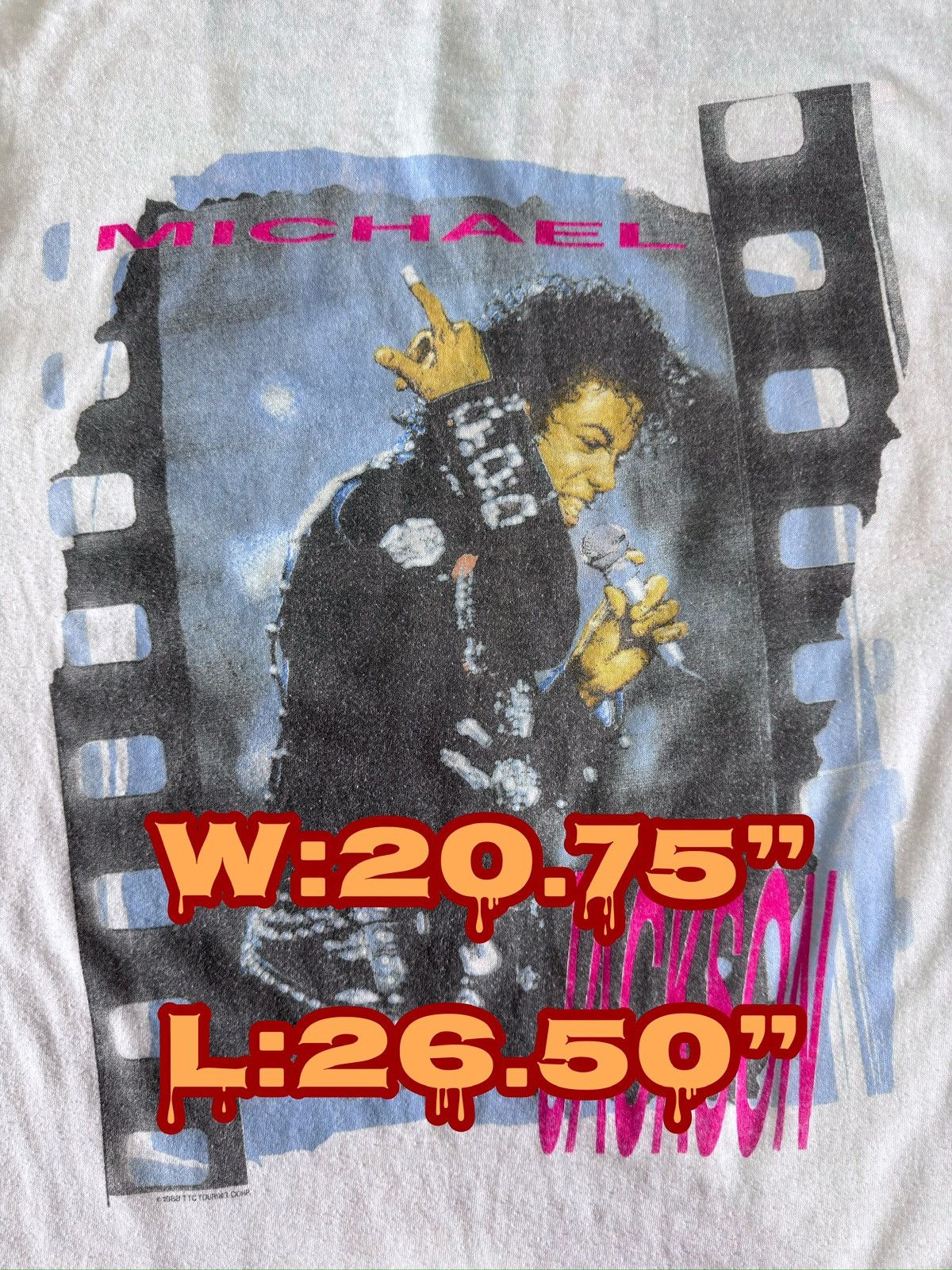 Band Tees 1988 Michael Jackson Bad Tour 88 80s VTG Spring Ford Shirt Size US XL / EU 56 / 4 - 1 Thumbnail