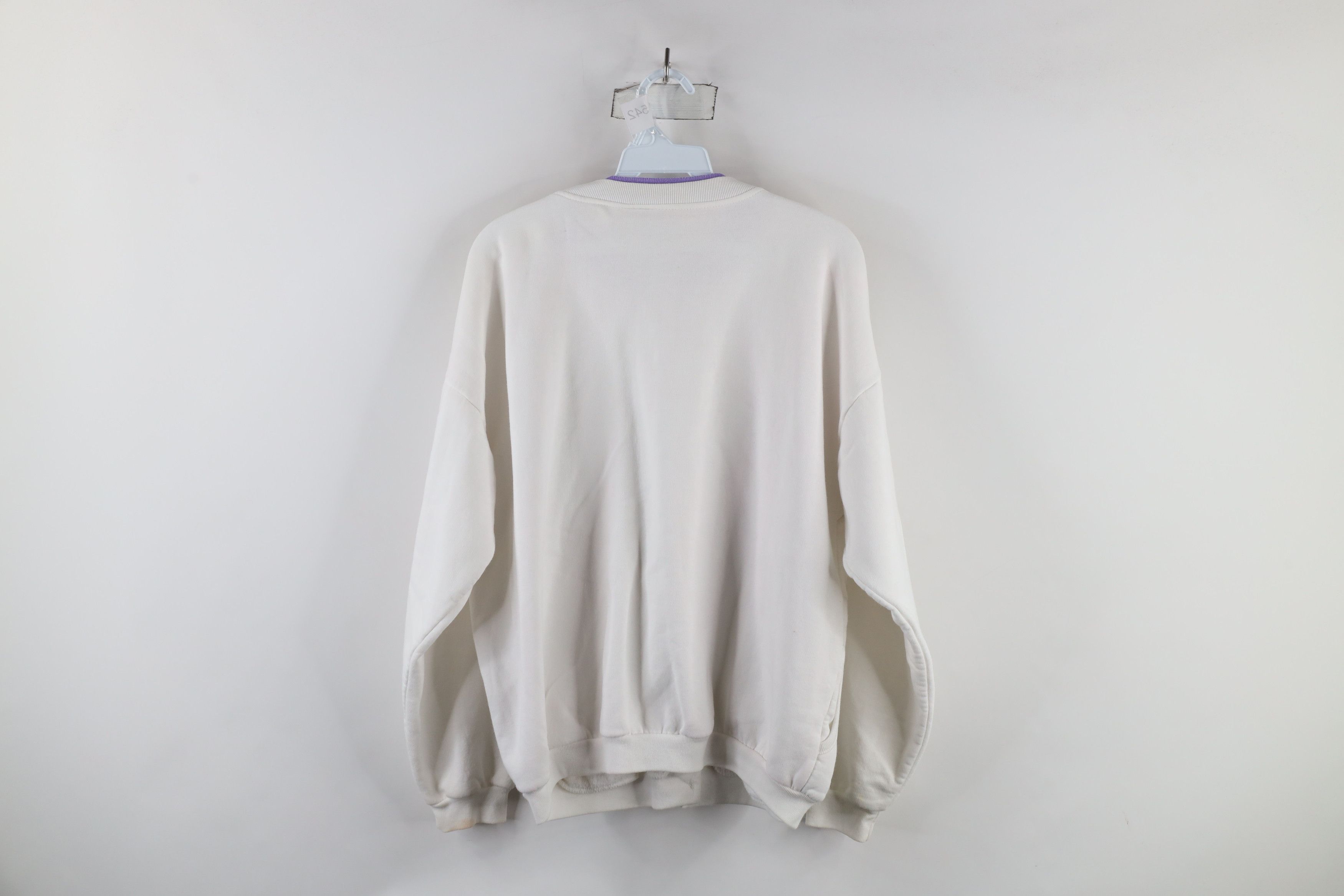 Vintage Vintage 90s Streetwear Deer Flower Cardigan Sweatshirt Size XL / US 12-14 / IT 48-50 - 13 Thumbnail