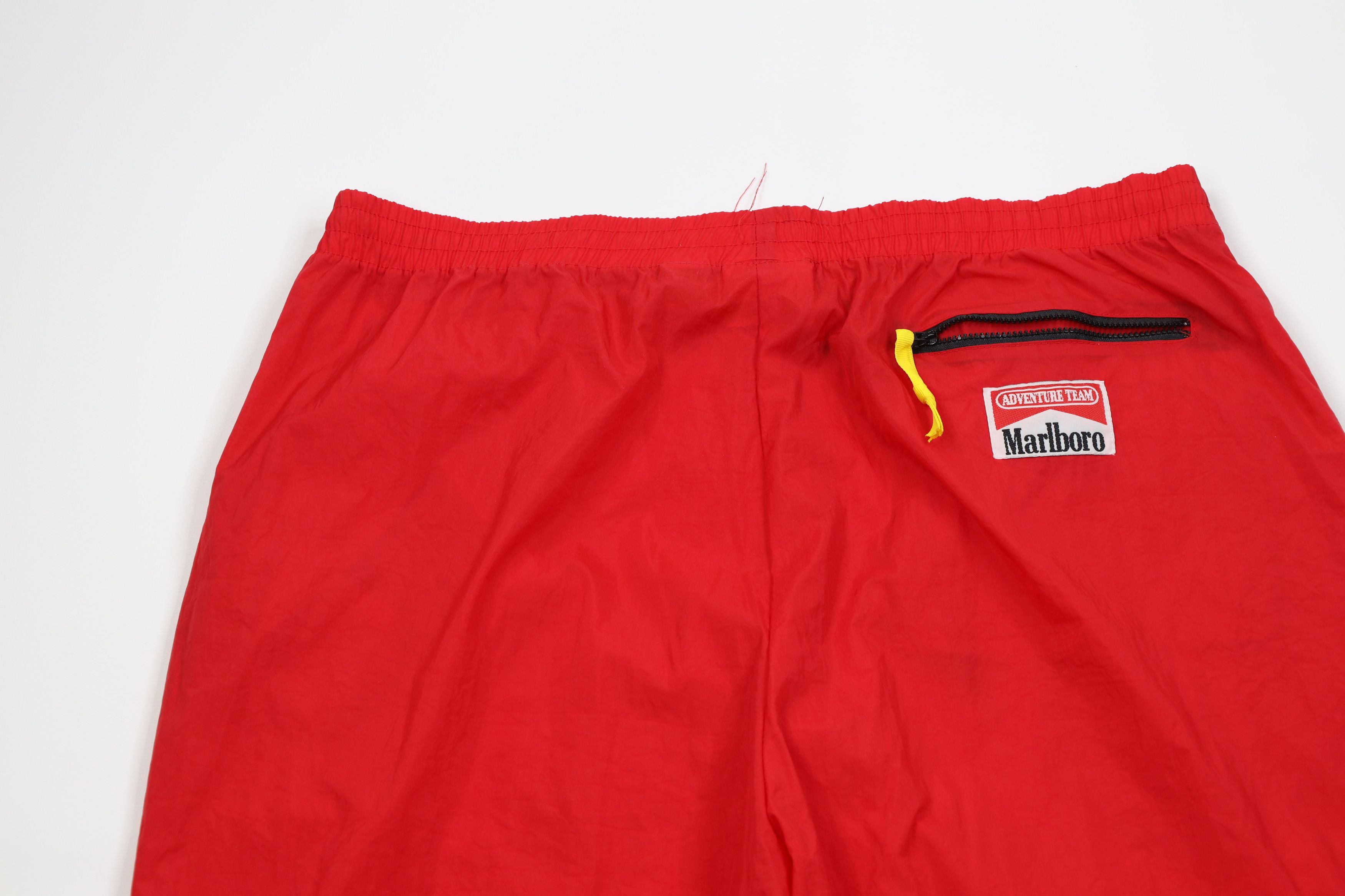Marlboro Vintage 90s Marlboro Packable Windbreaker Joggers Pants Red Size US 38 / EU 54 - 10 Thumbnail