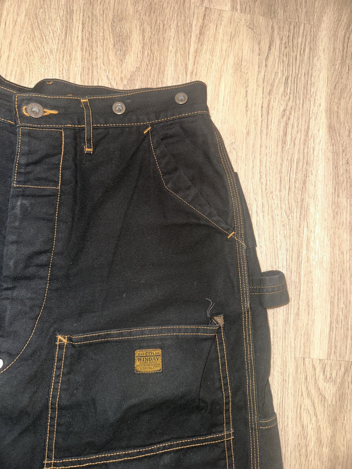 Kapital Kapital Double Knee Carpenter Pants, Black Size US 33 - 3 Thumbnail