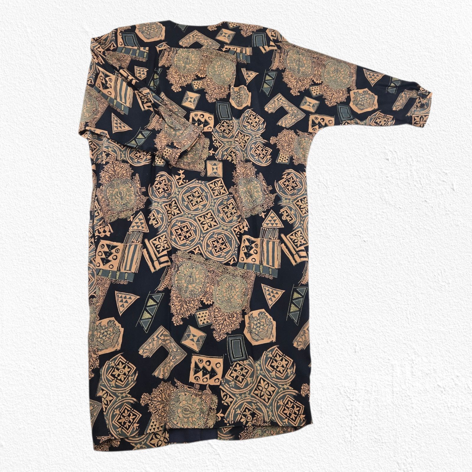 Vintage Vintage Oversized Abstract Print Dress Tunic Size Large Size L / US 10 / IT 46 - 10 Thumbnail