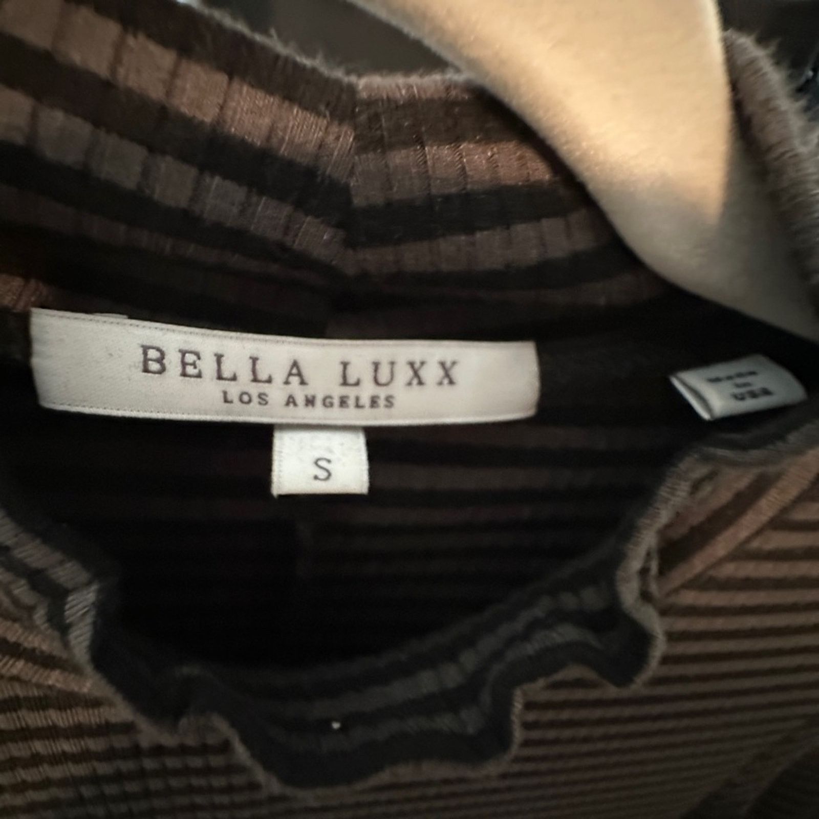 Other Bella Luxx | Stripe Rib Mock Neck Mini Dress Size S / US 4 / IT 40 - 4 Thumbnail