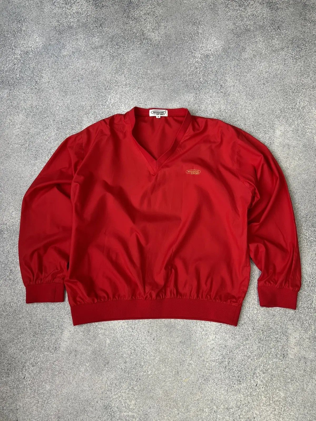Missoni × Vintage Vintage Missoni sport nylon light red sweatshirt Size US M / EU 48-50 / 2 - 3 Thumbnail