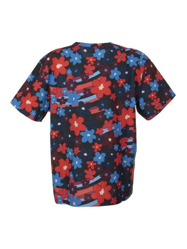 Marni o1y1125 Crewneck T-Shirt in Multicolor Size XS / US 0-2 / IT 36-38 - 2 Thumbnail