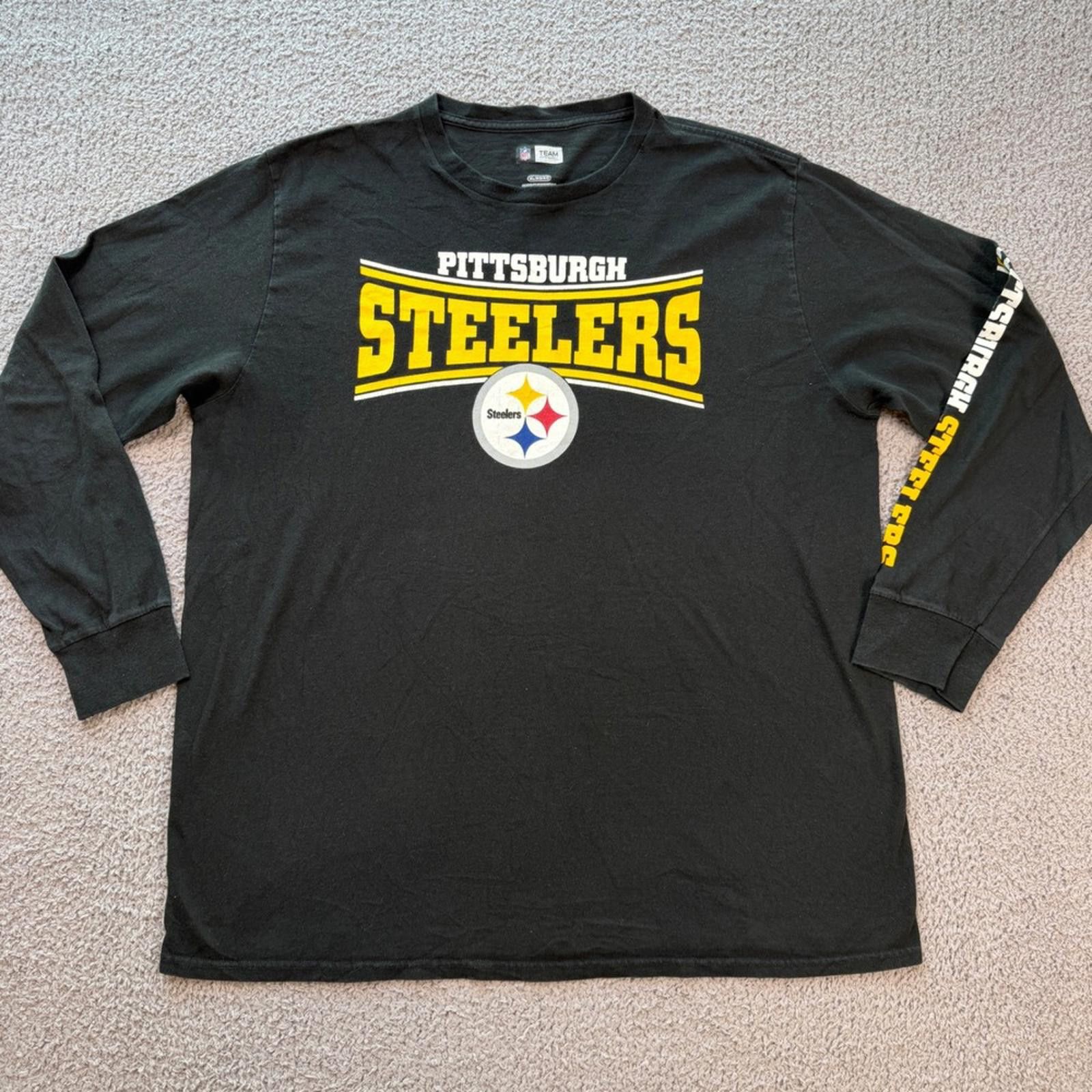 Other Pittsburgh Steelers Long Sleeve Shirt Black Mens XL NFL Size US XL / EU 56 / 4 - 1 Thumbnail